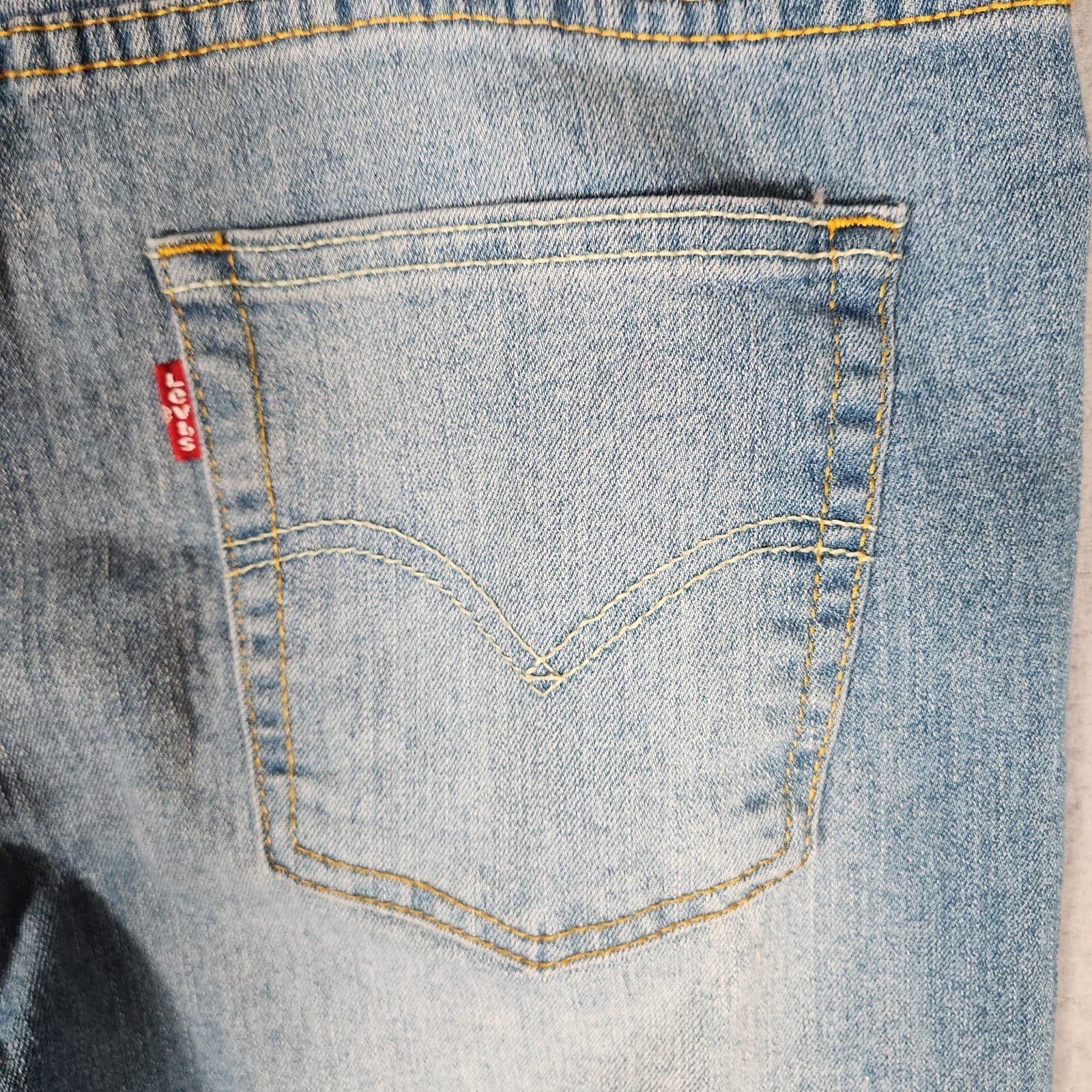 Levis 511 Jeans Youth Boys 18 Regular 29x29 Blue Slim Light Wash Denim Stretch 6