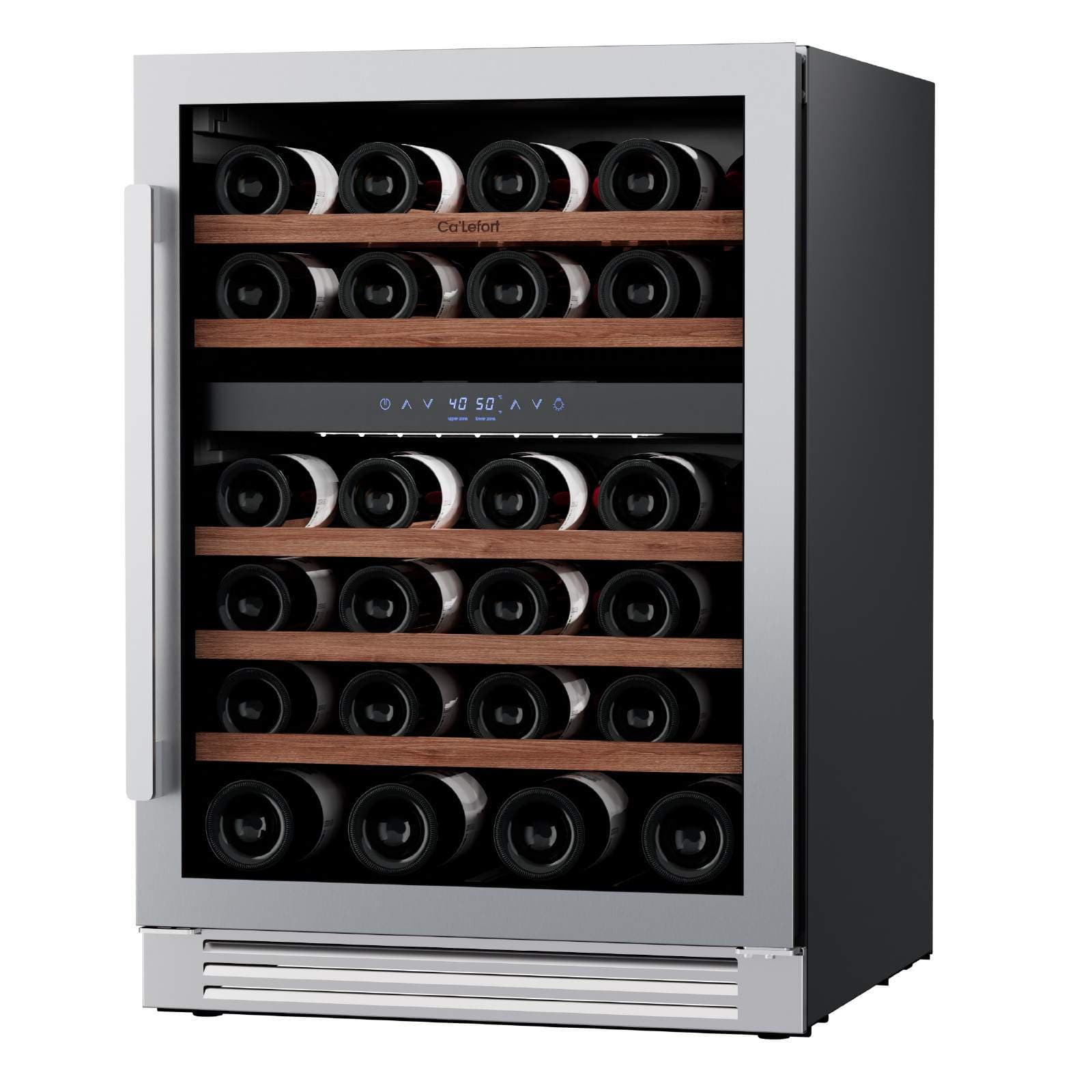 Ca'lefort 24" Built-in/Freestanding Wine Cooler Refrigerator Fridge 46 Bottles 4