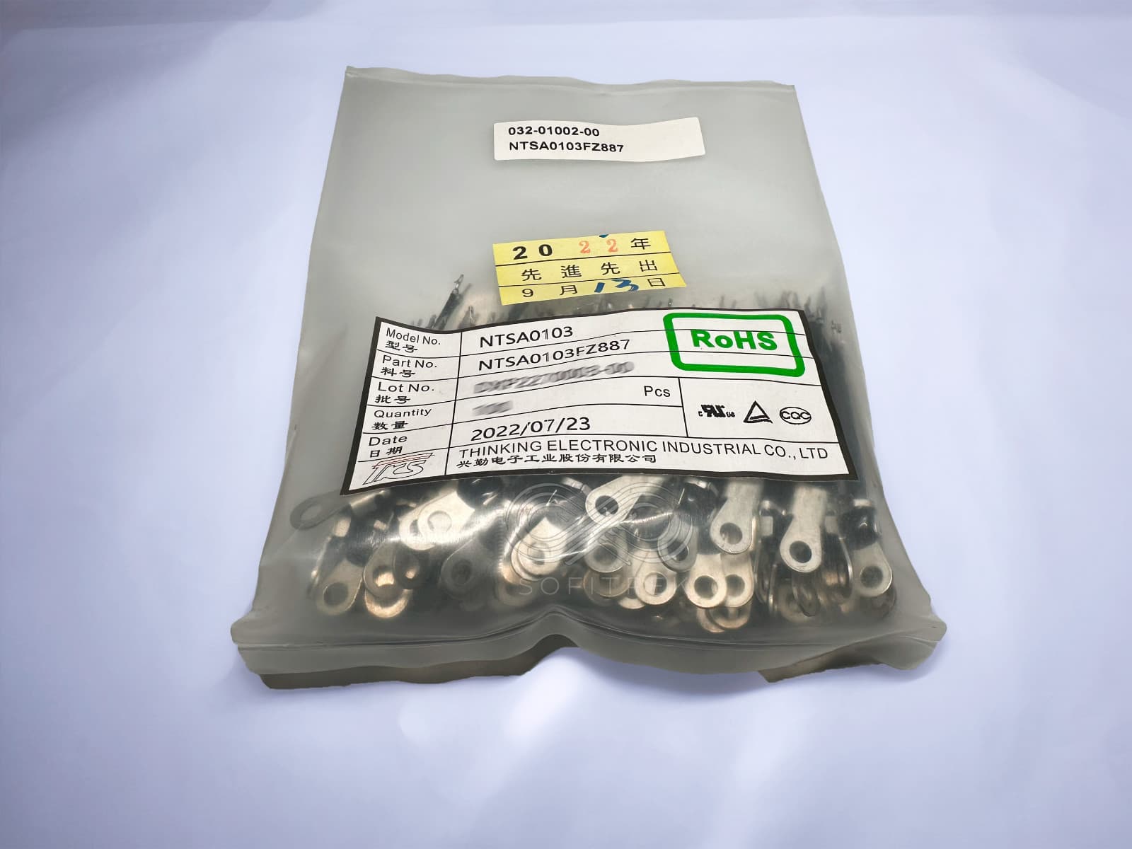 5PCS NTSA0103 THINKING 10kOhm NTC Thermistor 10K Screw-On Ring Lug 4