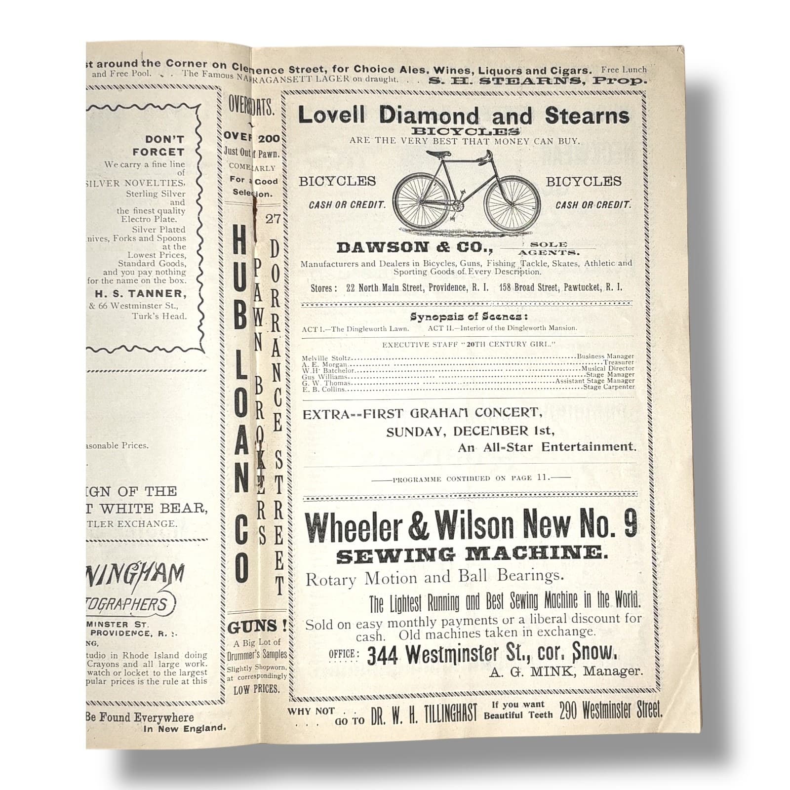 1895 Providence RI B.F. Keith’s Opera House Theatre Program 20th Century Girl 6
