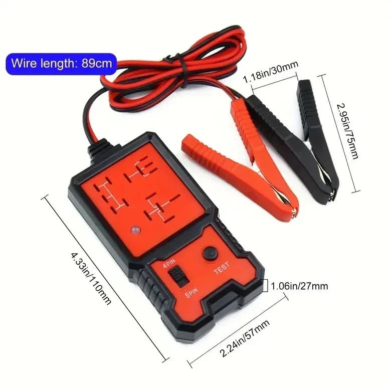 Newly-Arrived Handheld 12V Auto Relay Tester: 4 & 5 Pin Diagnostic Tool from USA