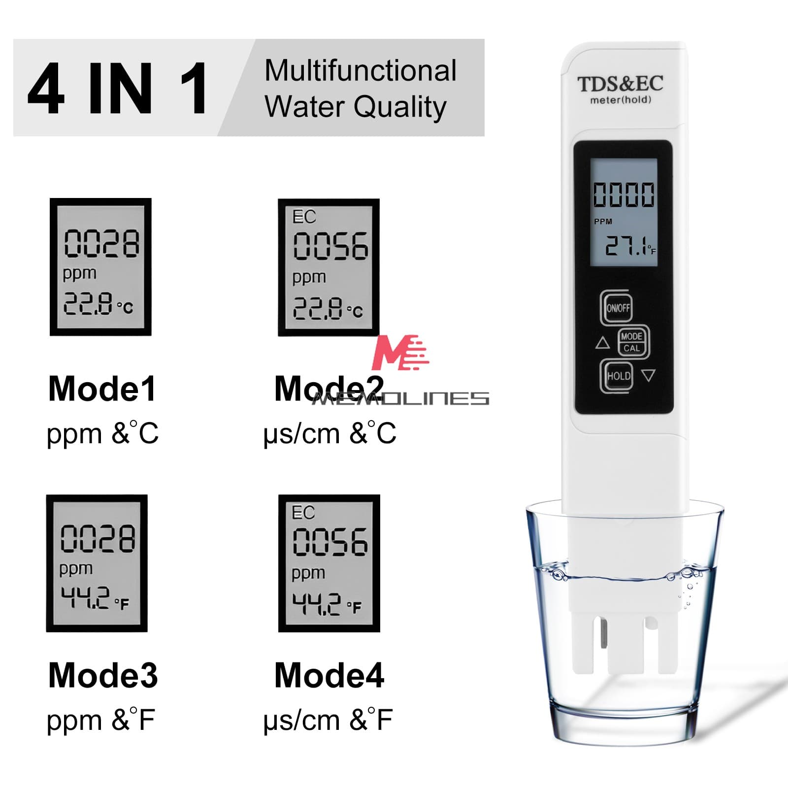 3PCS TDS Meter Digital Tester Water Quality Testing Kits for Drinking Water USA 5