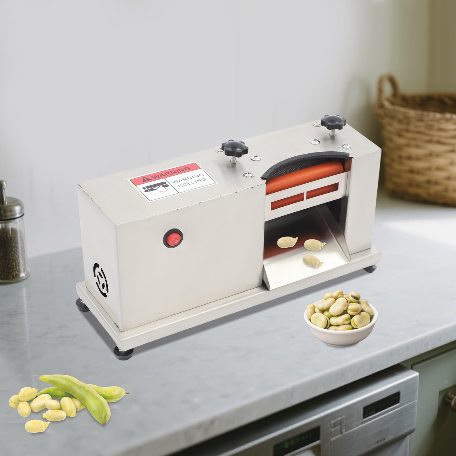 Commercial Electric Bean Sheller Restaurant Bean Peeler Bean Peeling Machine 5