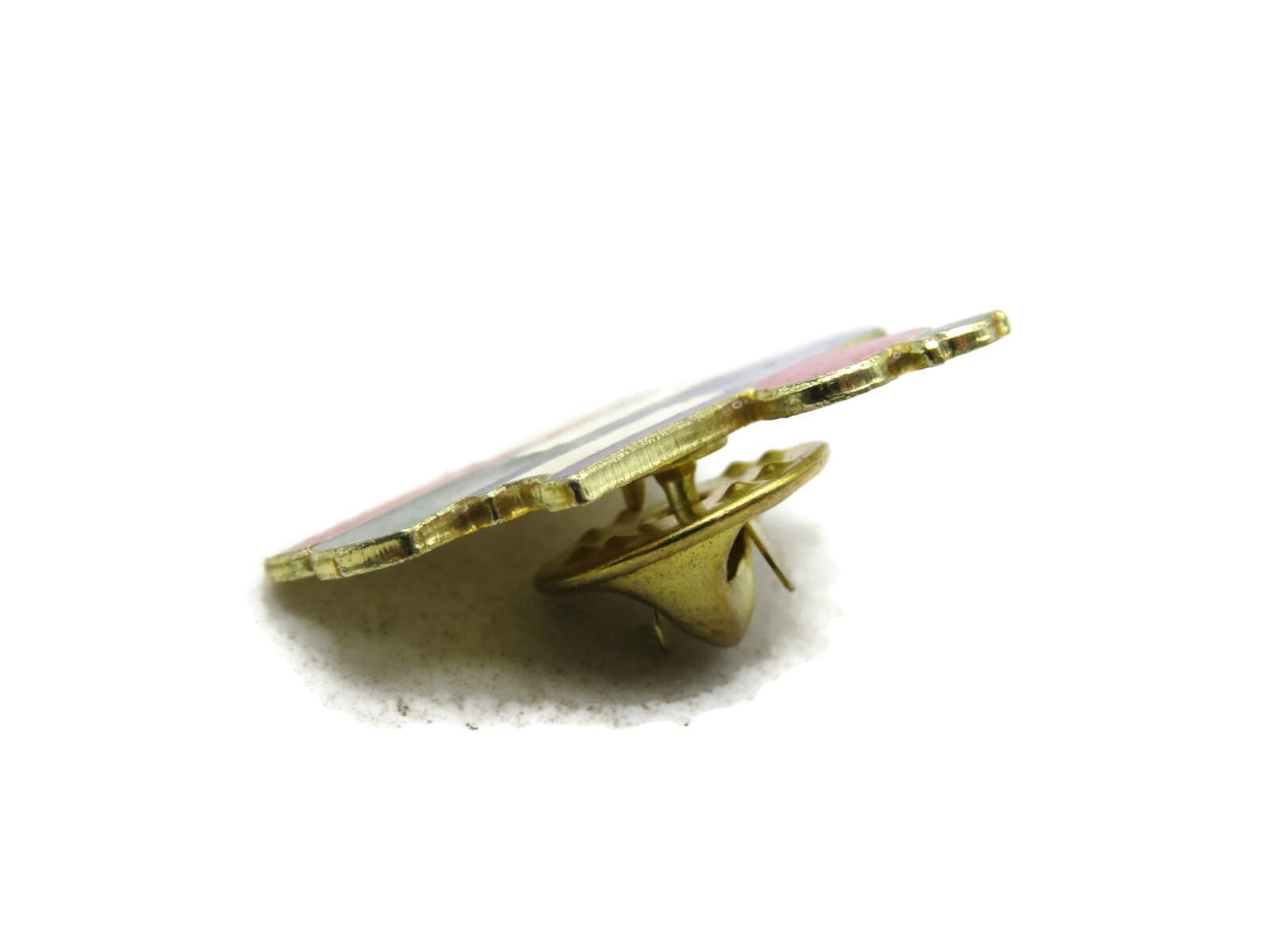 Books & Apple Teachers Gift Pin Gold Tone 2