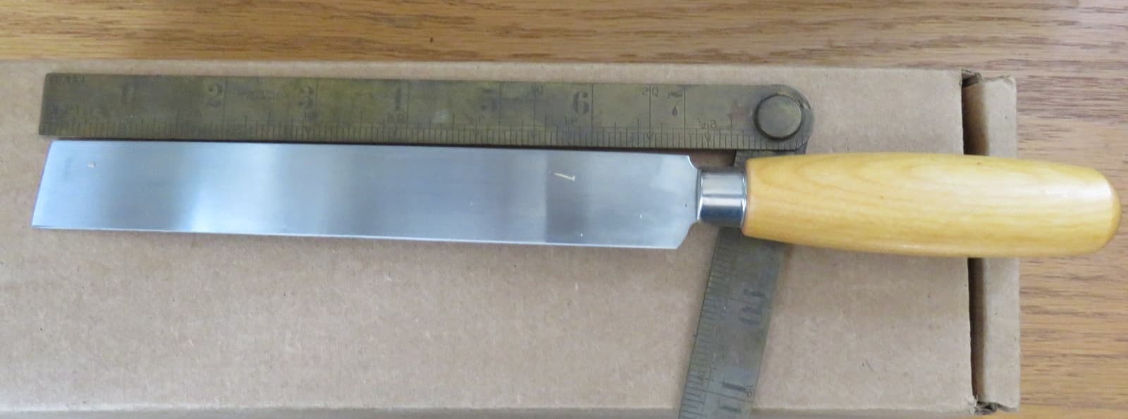 Square Point Knife 7"x1"NEW very sharp 4 Rubber, Insulation, Carpet, Leather USA