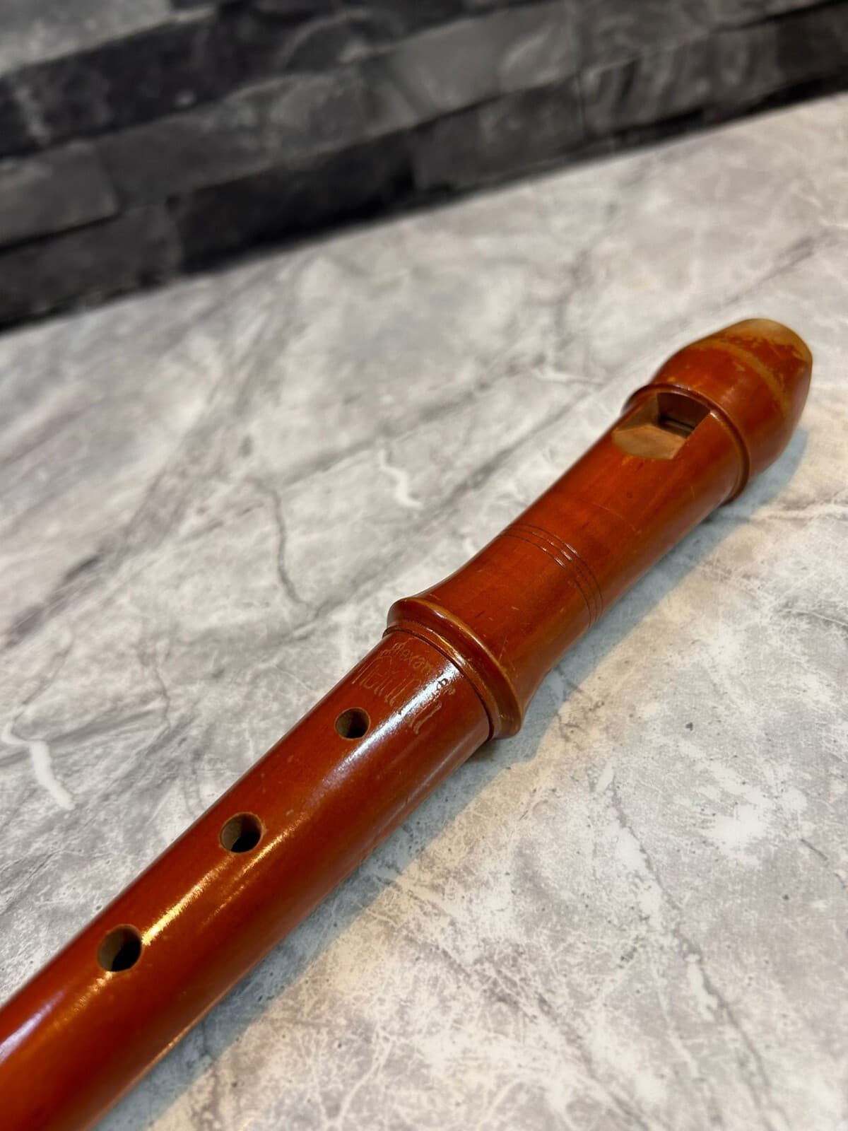 ALEXANDER HEINRICH Wood Germany Recorder Flute from 1930-50s 12.5" 32cm 3