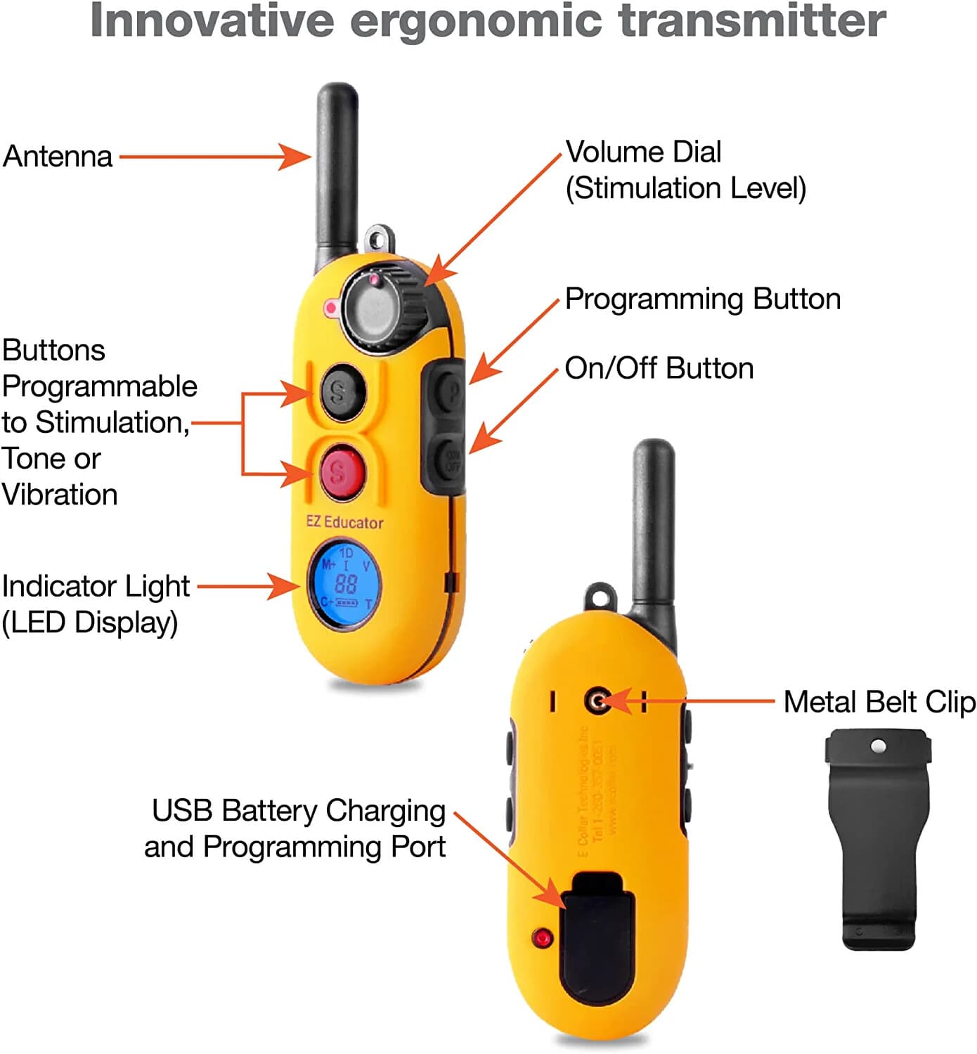 Educator E-Collar Technologies Transmitter for EZ-900 / EZ-902  Series ONLY 2