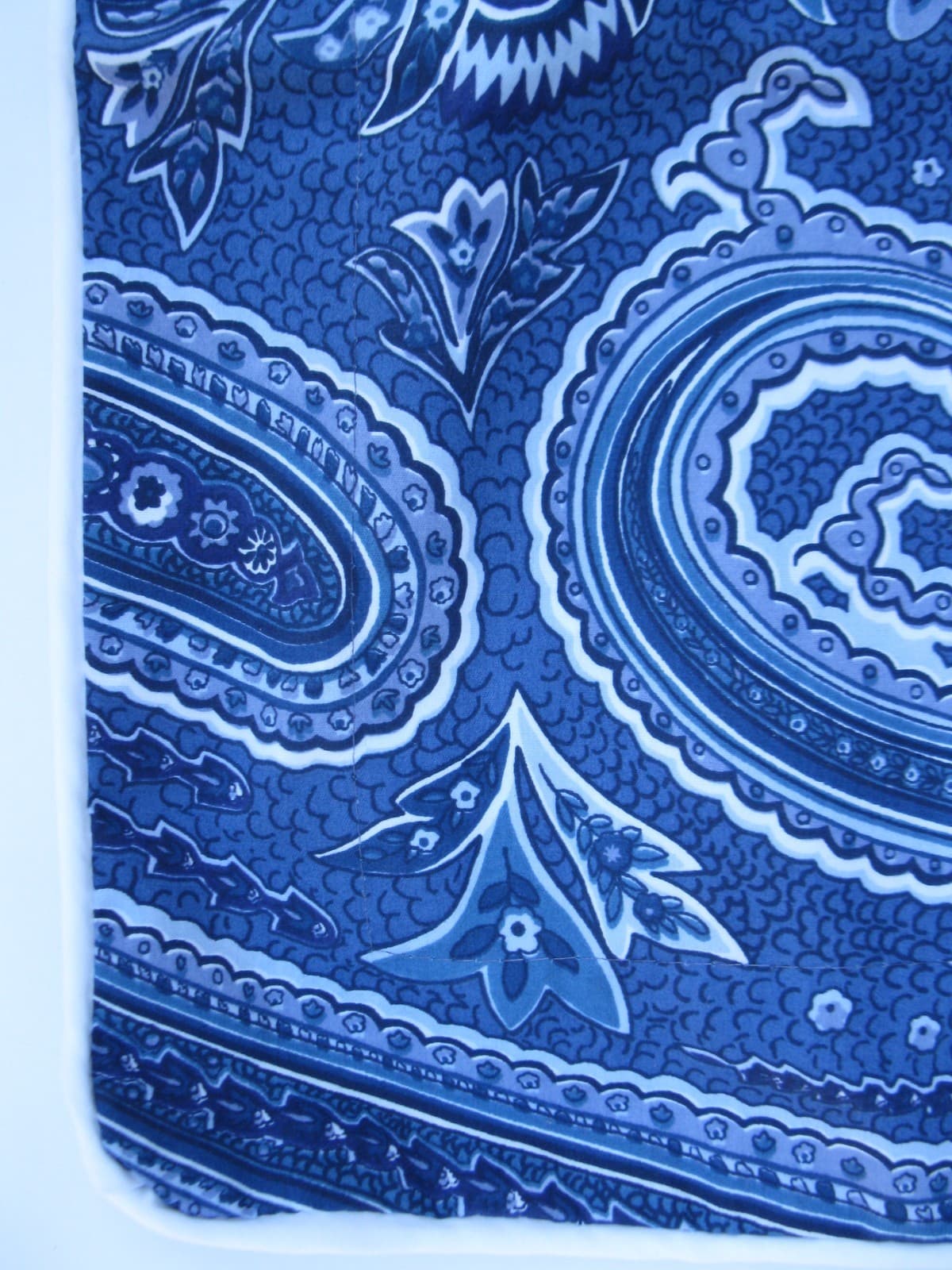 NEW! Vtg Ralph Lauren Blue Putney Paisley Full/Queen 25" x 30" Pillowcase Sham 4