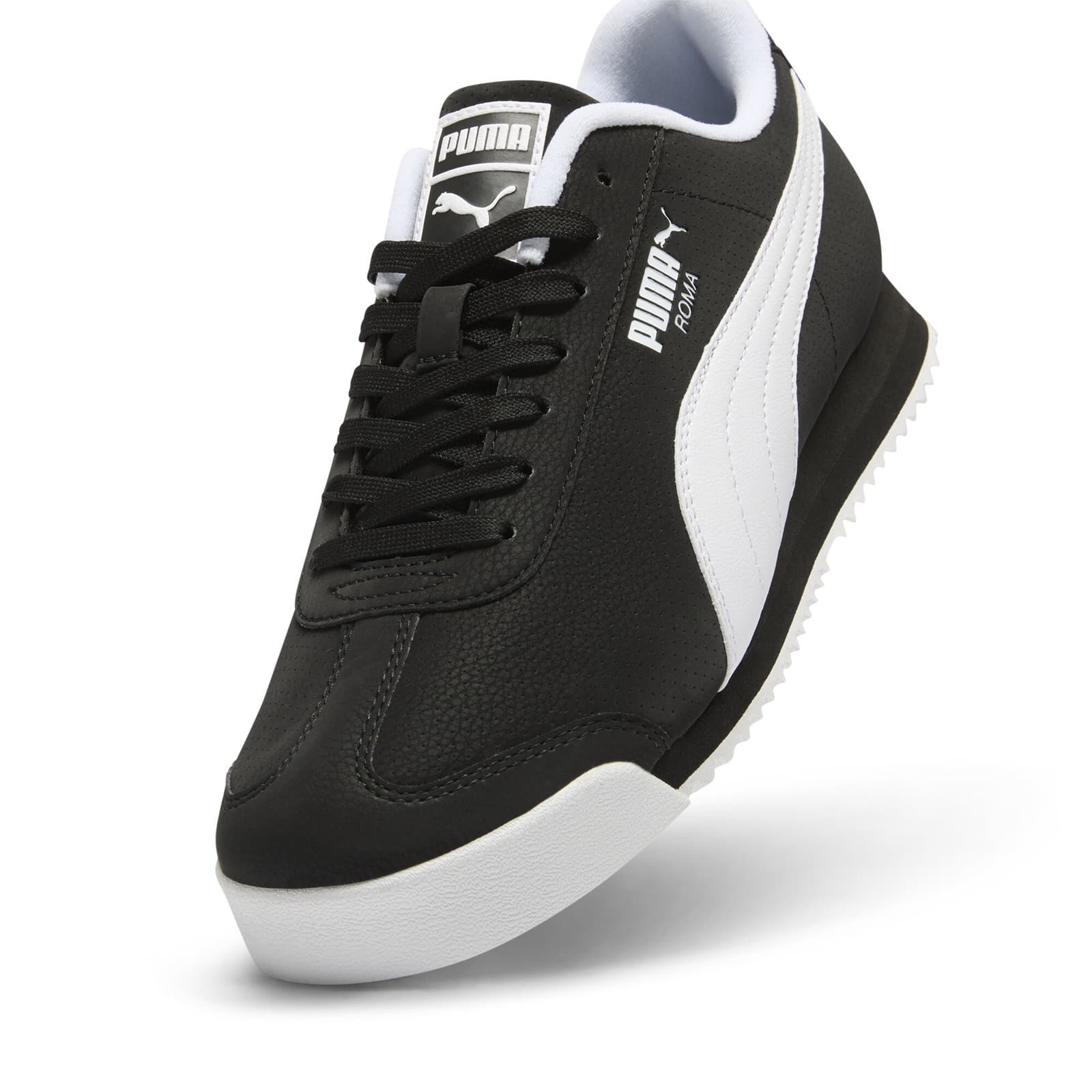 Puma Roma 24 Reversed 40067102 Mens Black Leather Lifestyle Sneakers Shoes 4