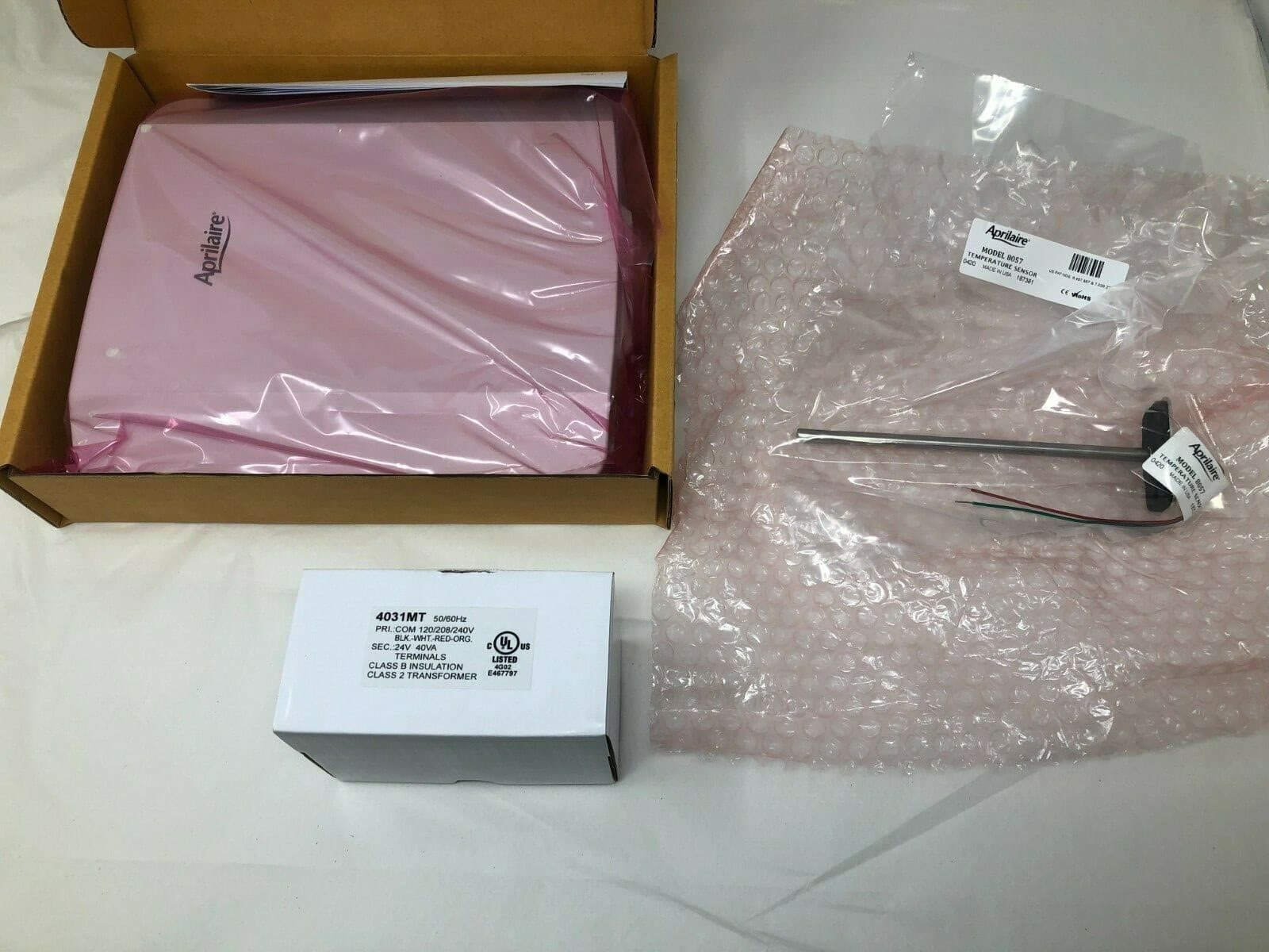 Aprilaire 6203K 1-Stage 3-Zone Control Panel Kit DAT Sensor 24V 40VA Transformer 4