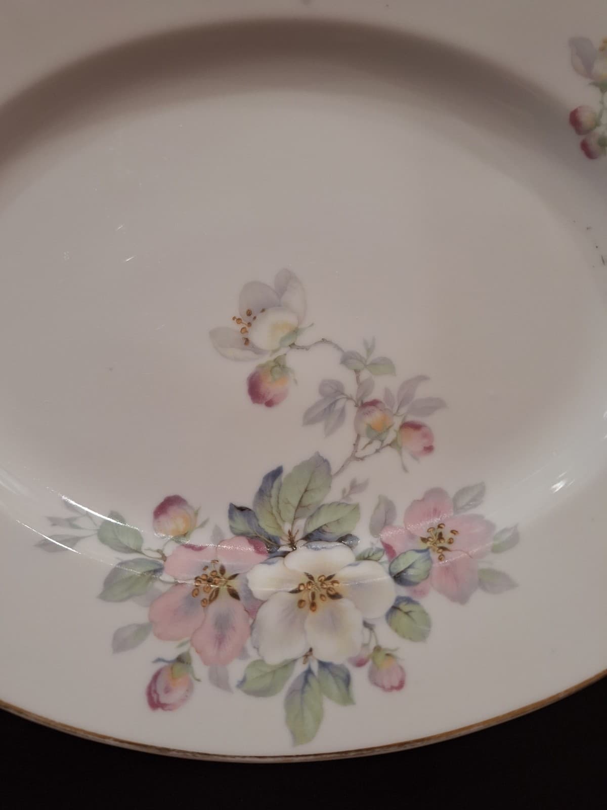 Apple Blossom TIRSCHENREUTH Oval Serving Platter  11.75" x 9.5" 2