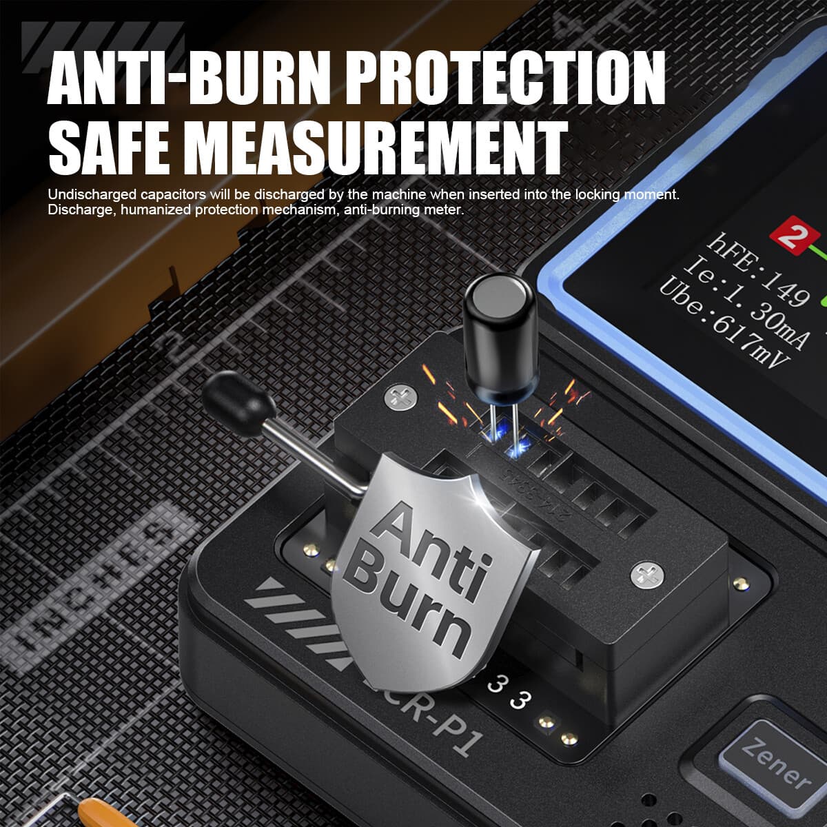 FNIRSI LCR-P1 Transistor Tester Diode Triode MOSFET NPN PNP SMD LCR ESR Meter... 4