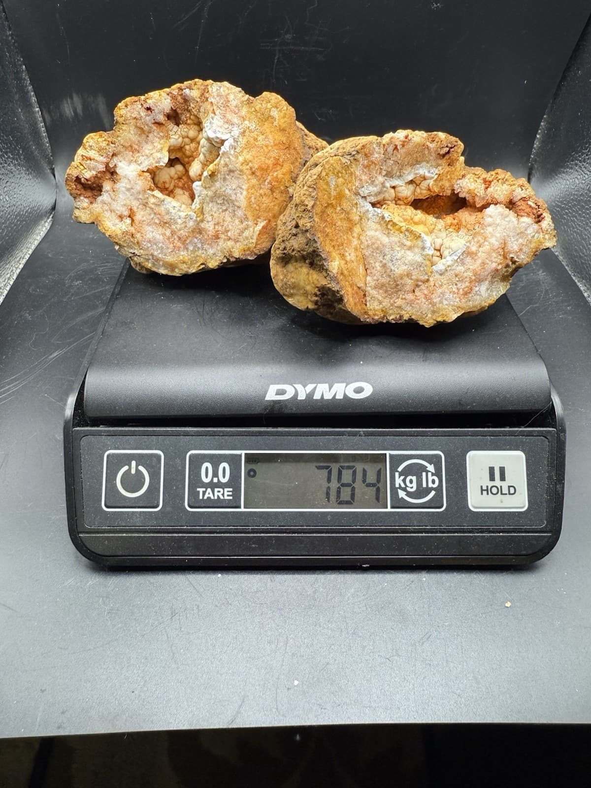 Red Pink Fossilized Indiana Geode Crystal  Agate Cotton Candy 3,920 Carats 4