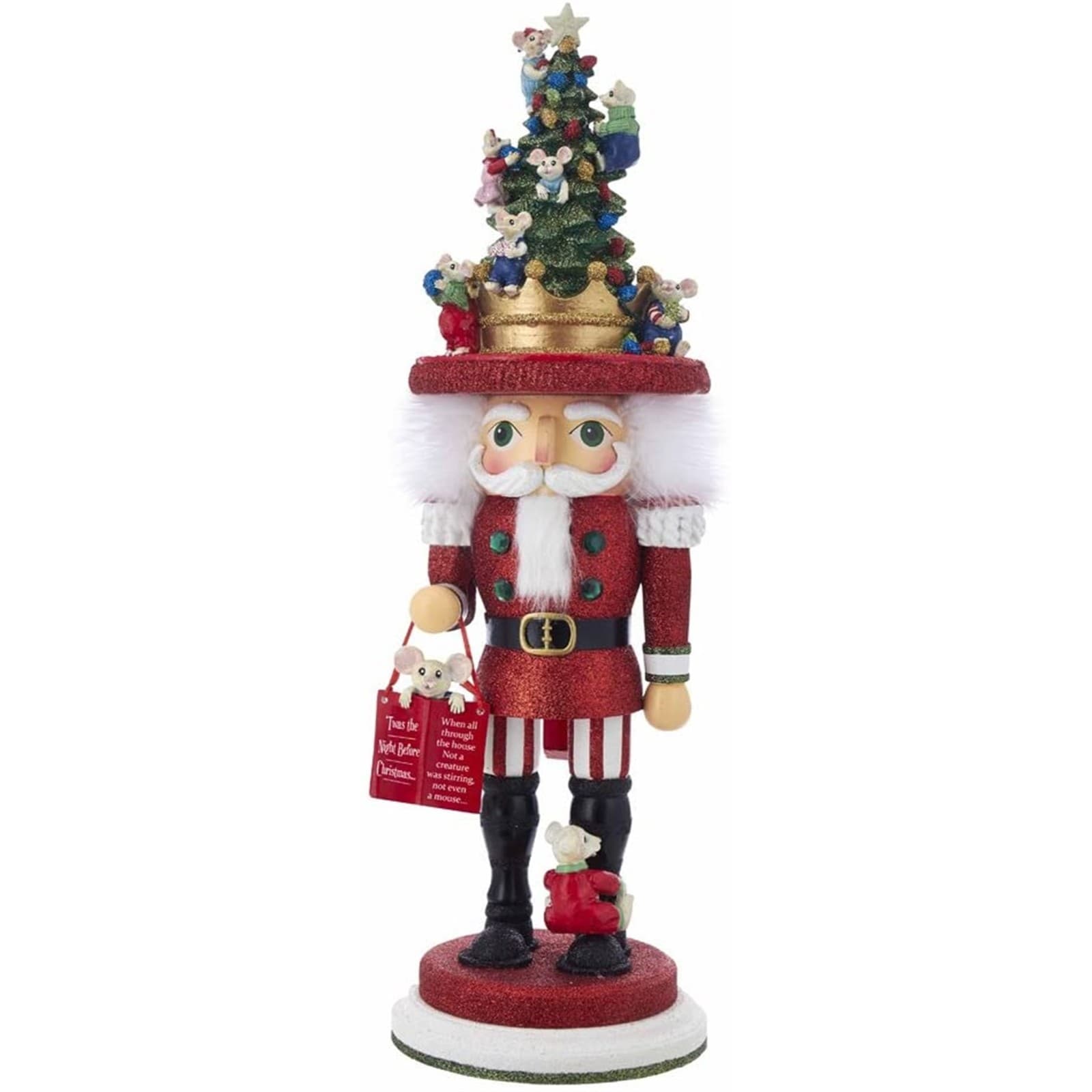 Kurt S. Adler Hollywood Night Before Christmas Mice Nutcracker, 18"