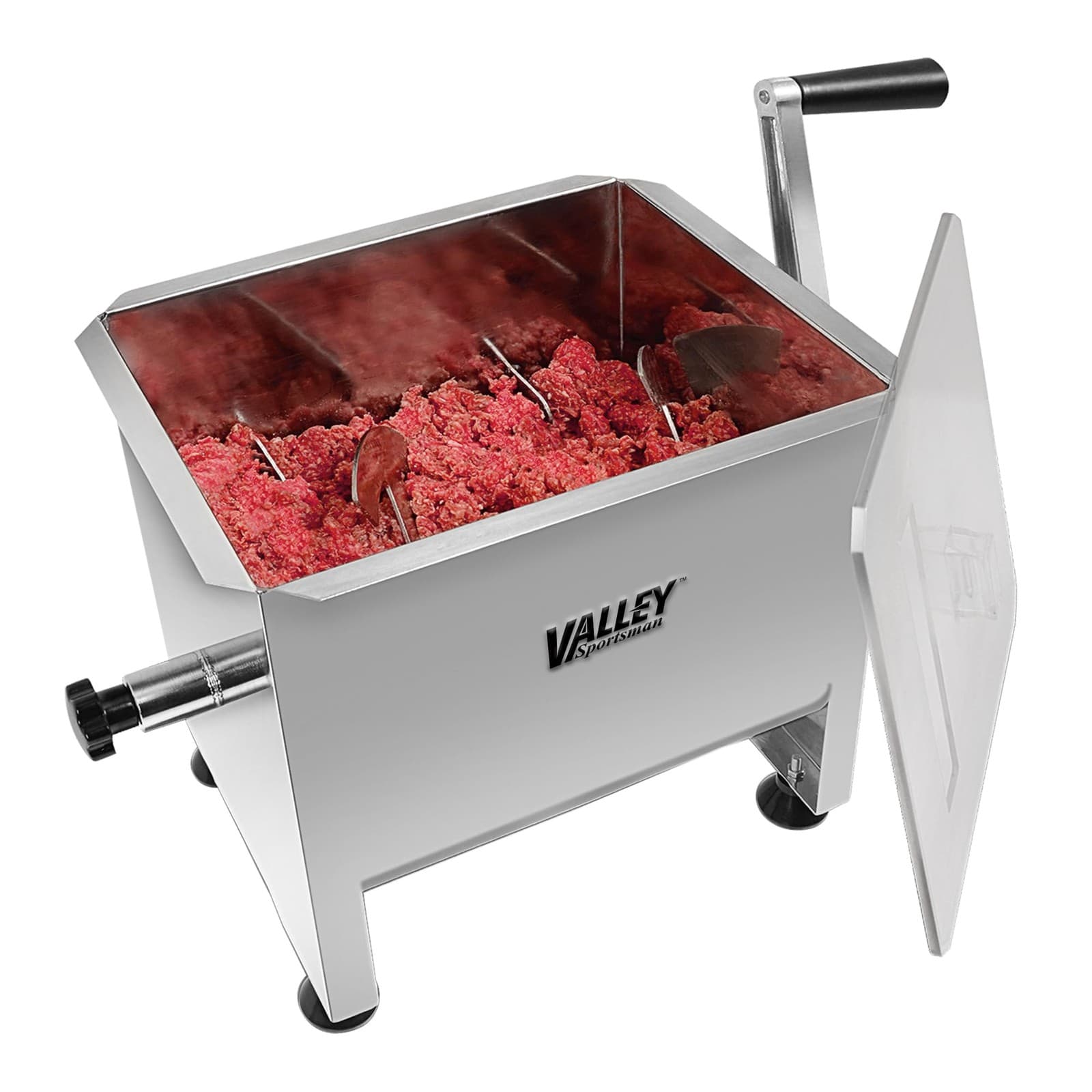 18 Pound Capacity Manual Meat Mixer, with 4.2 Gallons Tank, Stainless Steel, ... 3