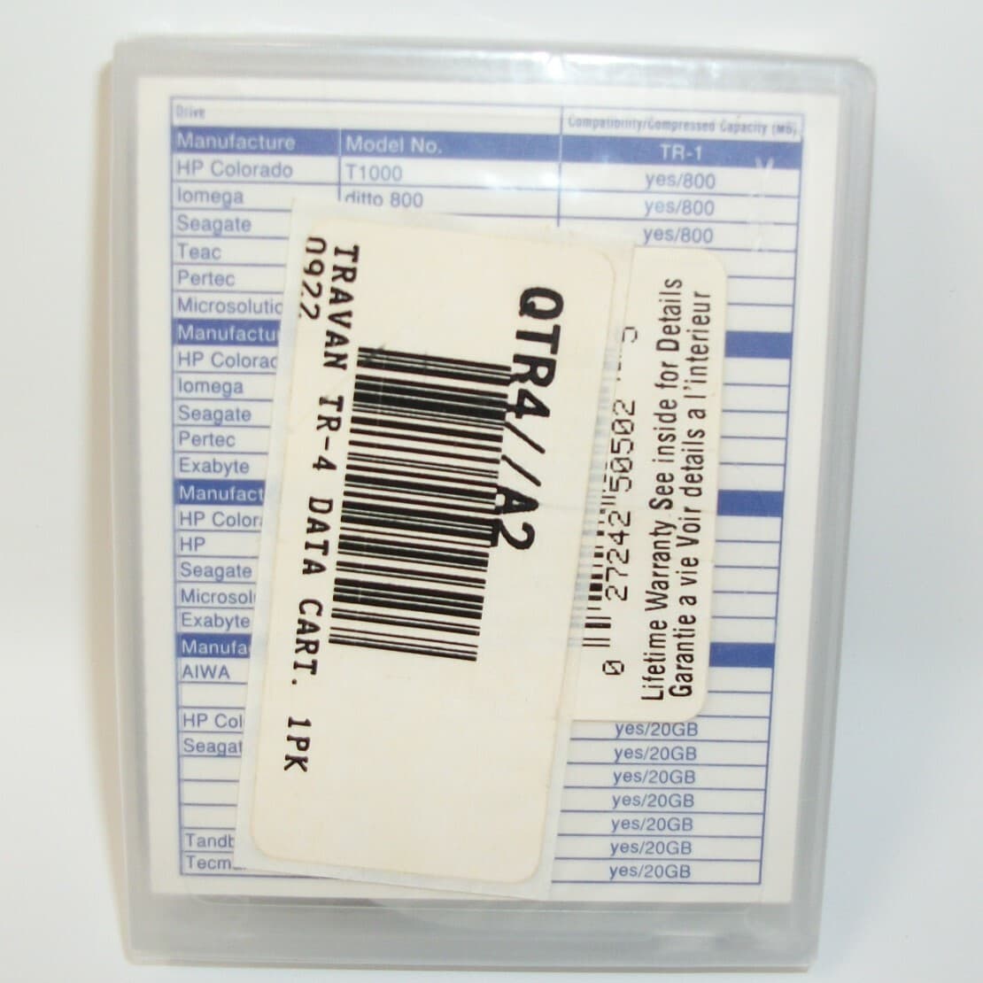 Sony Travan TR-4 Preformatted Mini Data Cartridge 4GB 8GB NEW SEALED QTR-4 2