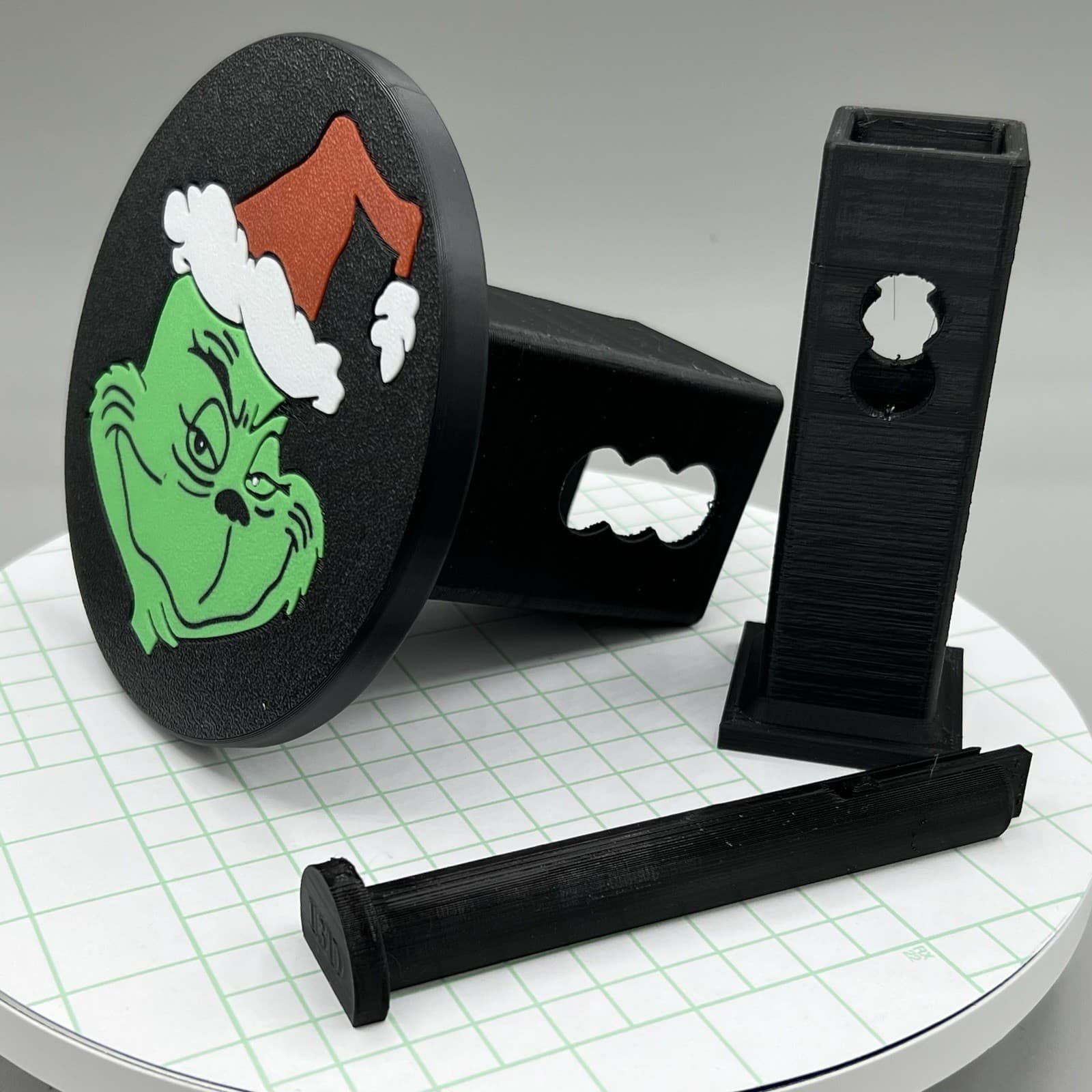 Christmas Grinch 2" Hitch Receiver Cover/Insert ABS W/UV Protection 3