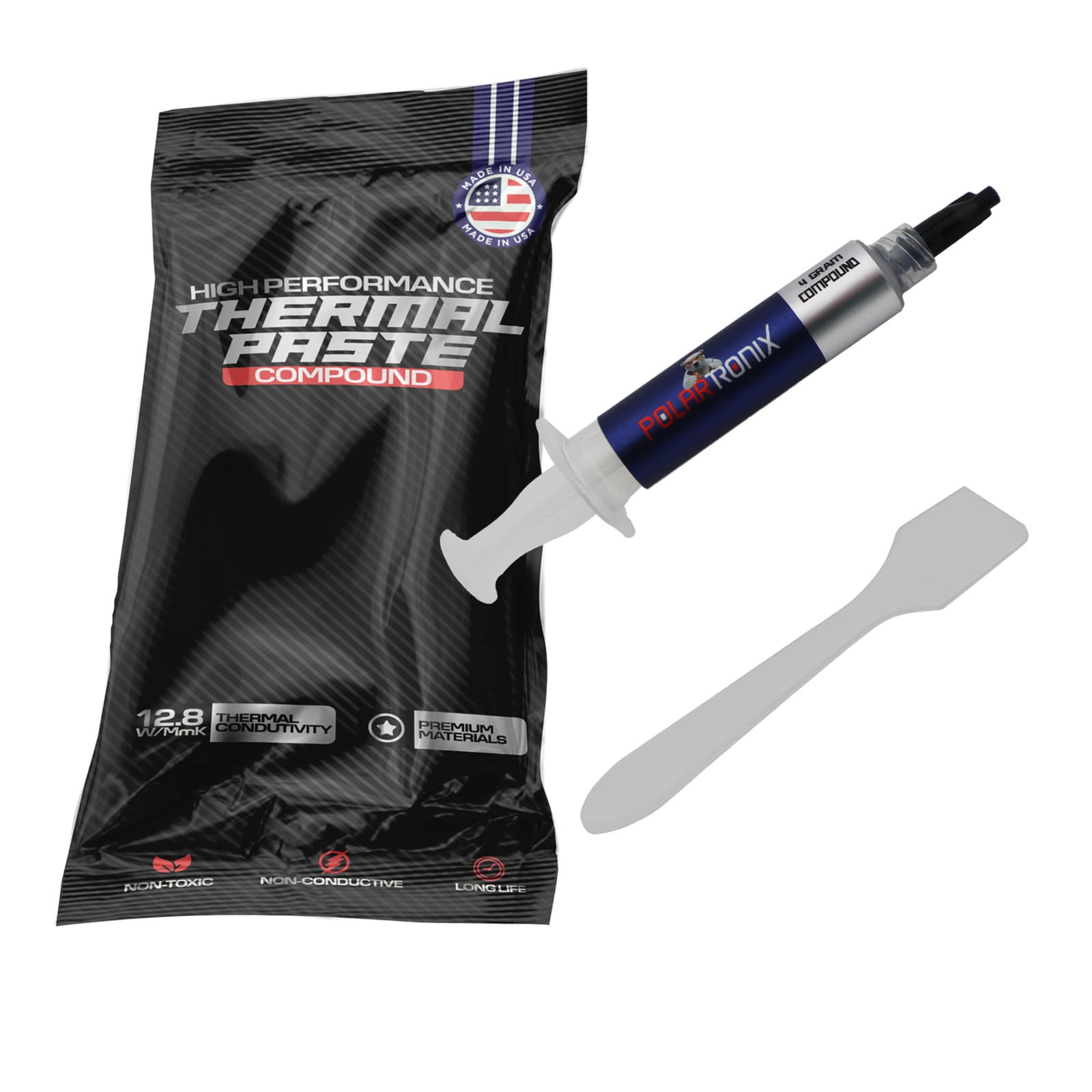 Thermal Paste for Computer CPU GPU Laptop 12.8W/mk Made in USA 4 Gram 5