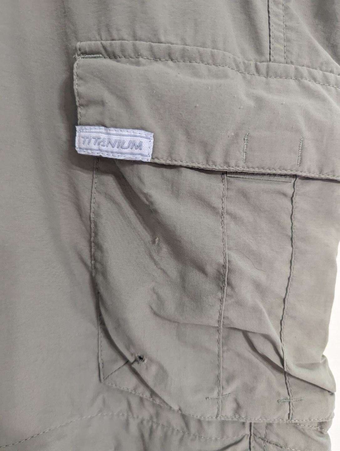 Columbia Titanium Mens XL Olive Green Convertible Pants Shorts Cargo Hiking  3