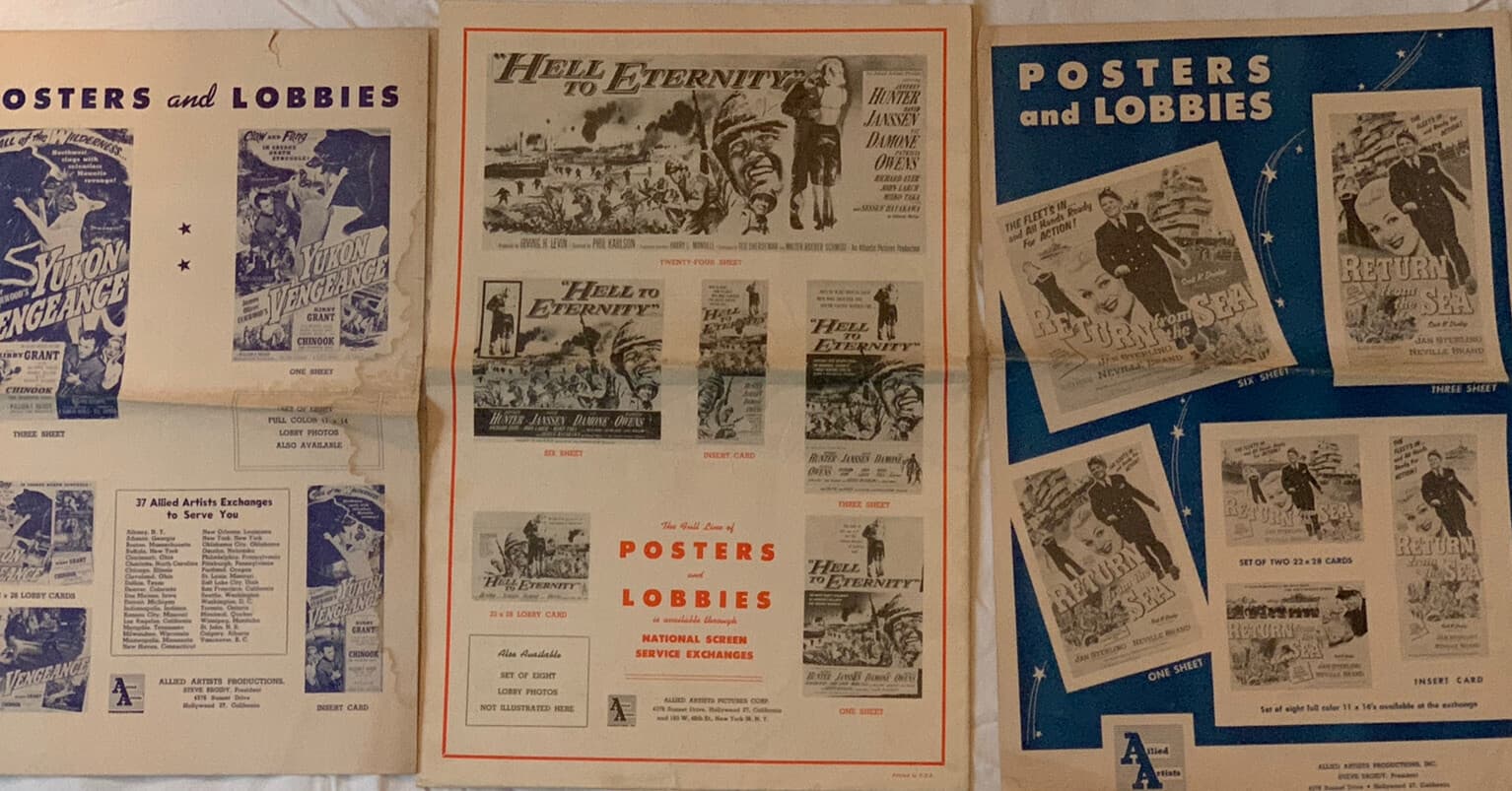 10 Horror B Movie Press Books Advertising 1950's to 1970's Carrie Uncut Rare Lot 4