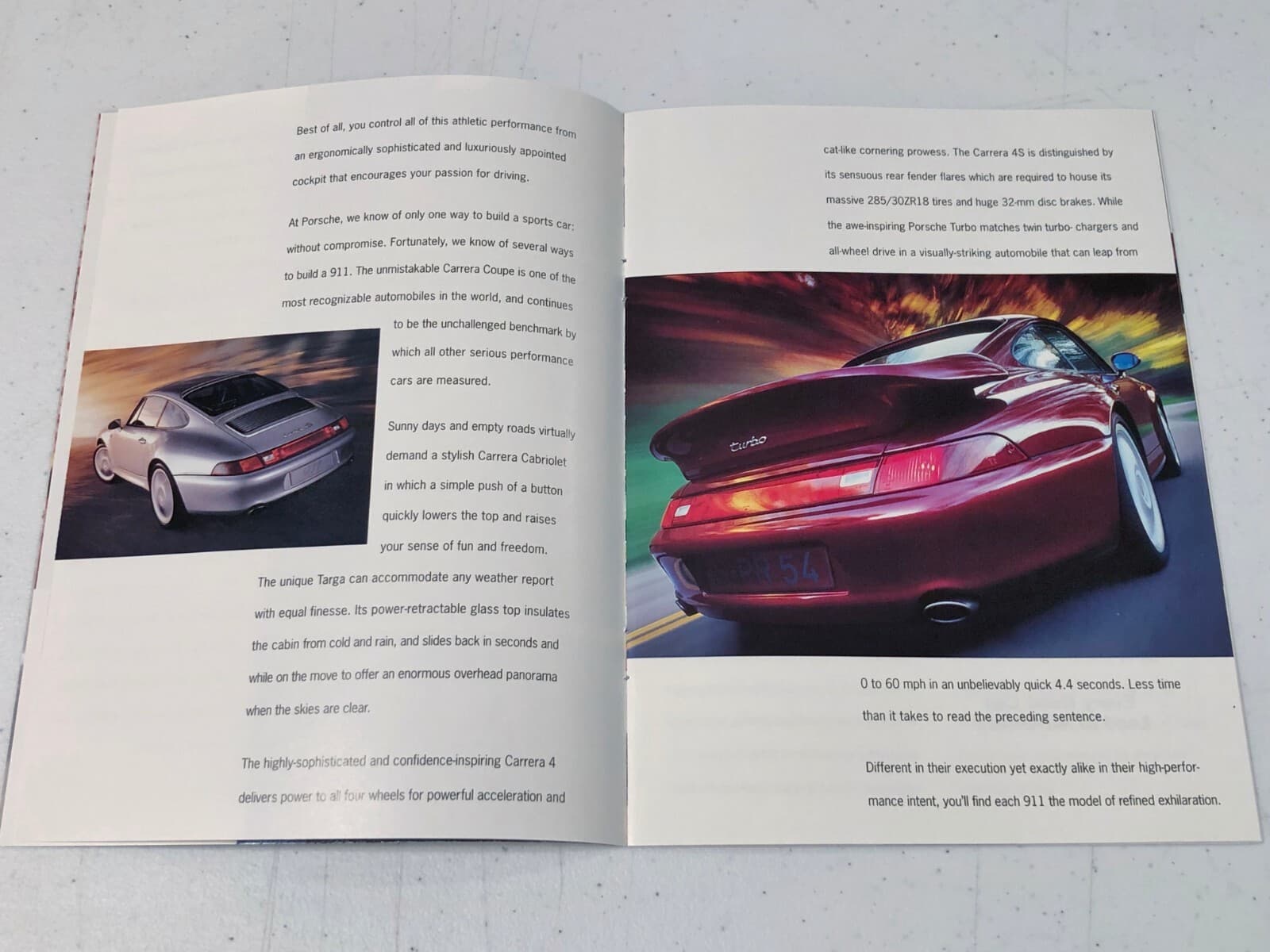 1997 PORSCHE 911 & BOXSTER US MARKET SALES BROCHURE IN EXCELLENT CONDITION 5