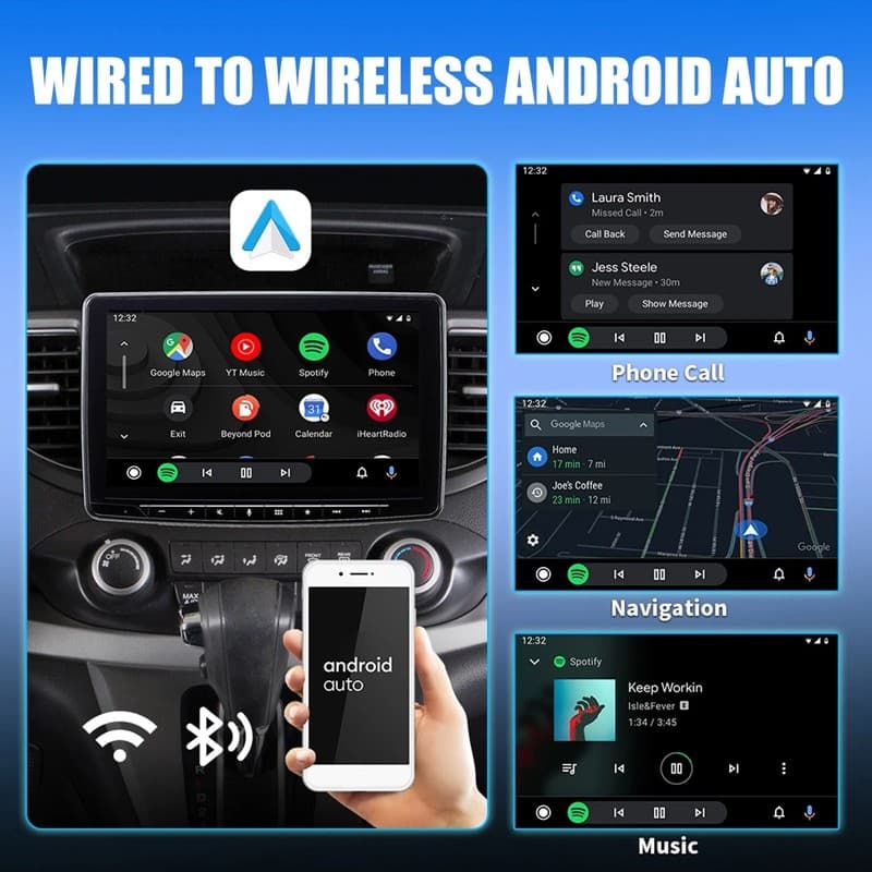 USB Auto Wireless CarPlay Adapter For Apple Android Wireless Dongle Plug ＆ Play 3