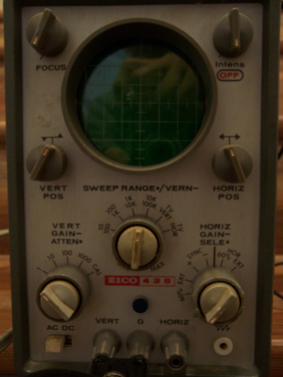 Vintage EICO Model 435 Oscilloscope DC Wide Band with Probe  Tested-Works! 3