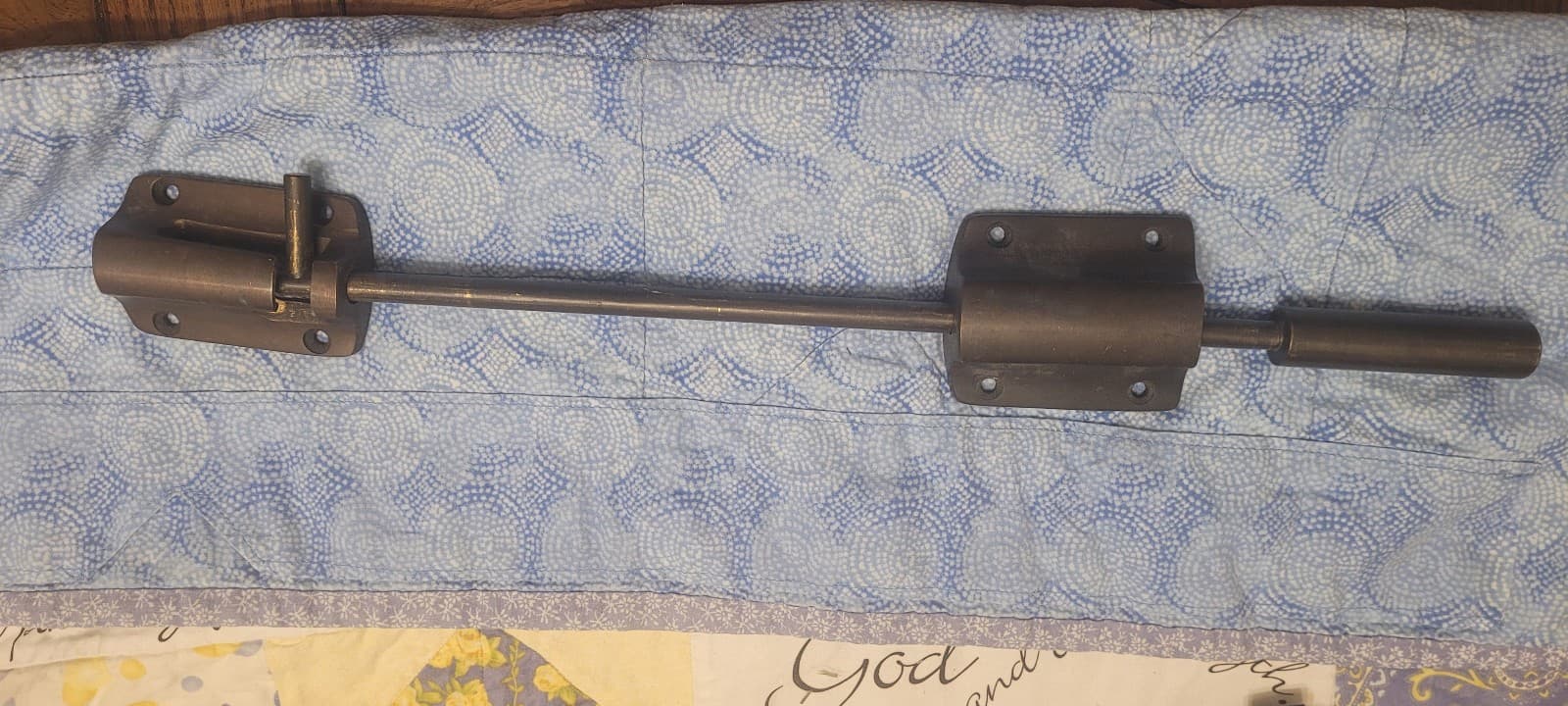 Heavy duty oil rubbed Bronze metal finish security door lock bolt 16"