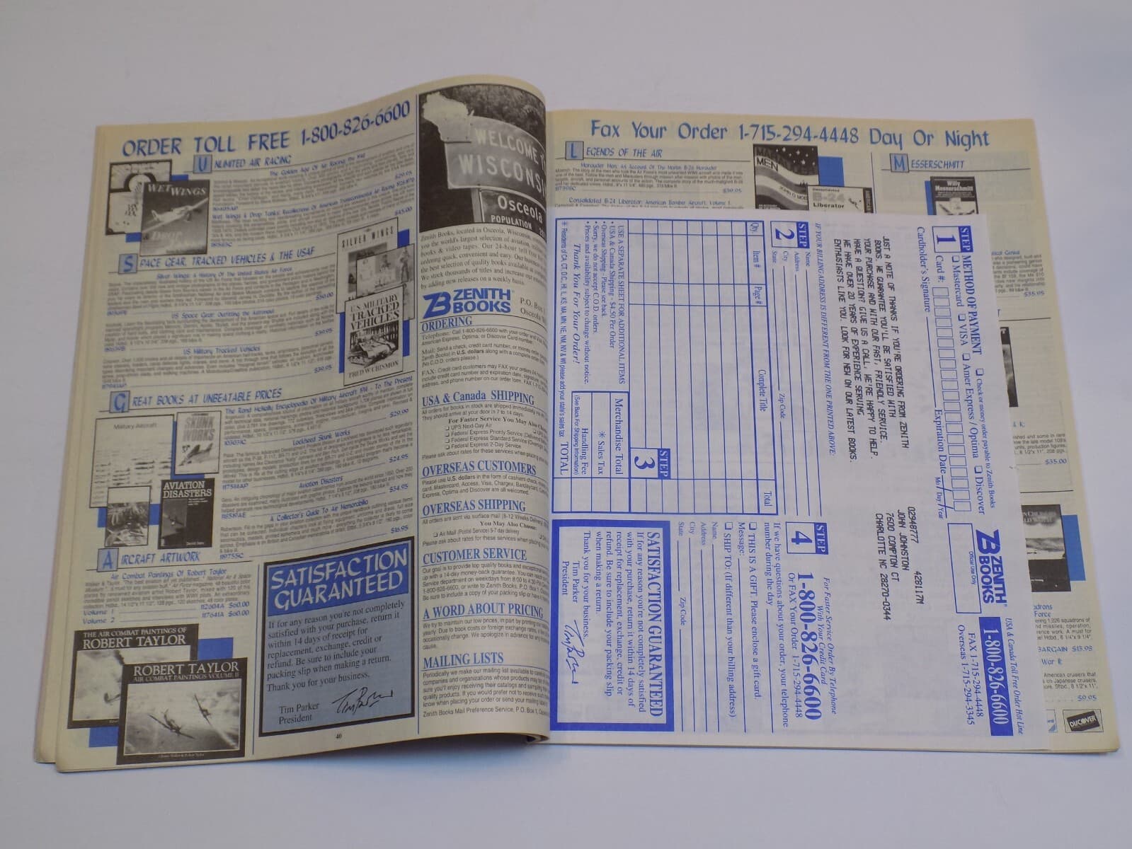 Zenith Books Catalog Fall 1994 Air Planes WWII RAF Aviation Books Vintage Pilots 2