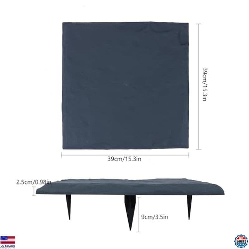 4Pcs Large Weatherproof Plastic Stepping Stones for Garden Pathway, Easy Install 4