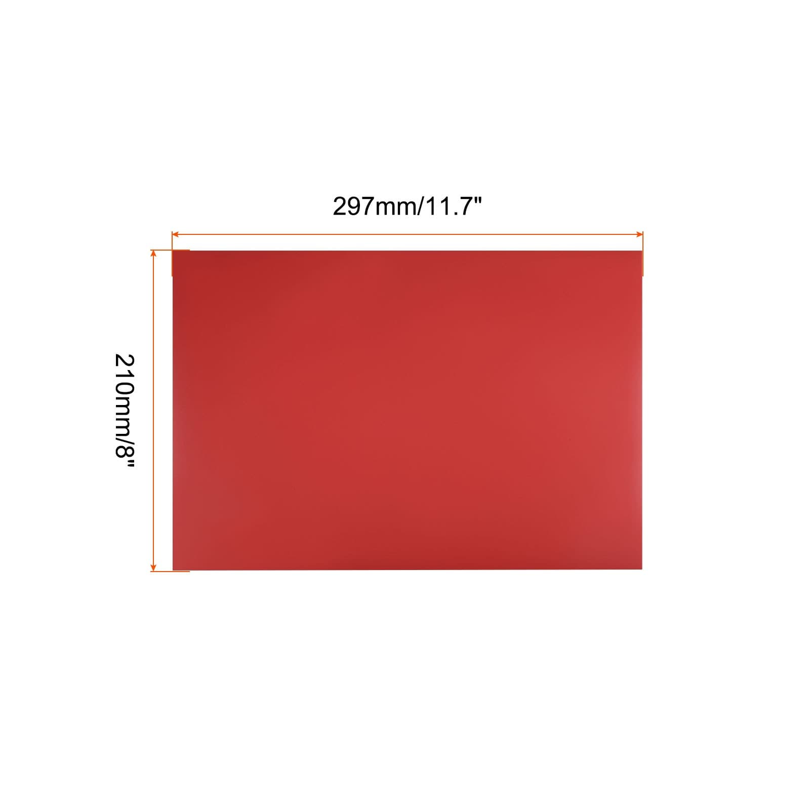 Dry Erase Magnetic Sheet Magnetic Board -11.7 Inch x 8 Inch /Red/2 Pack 2