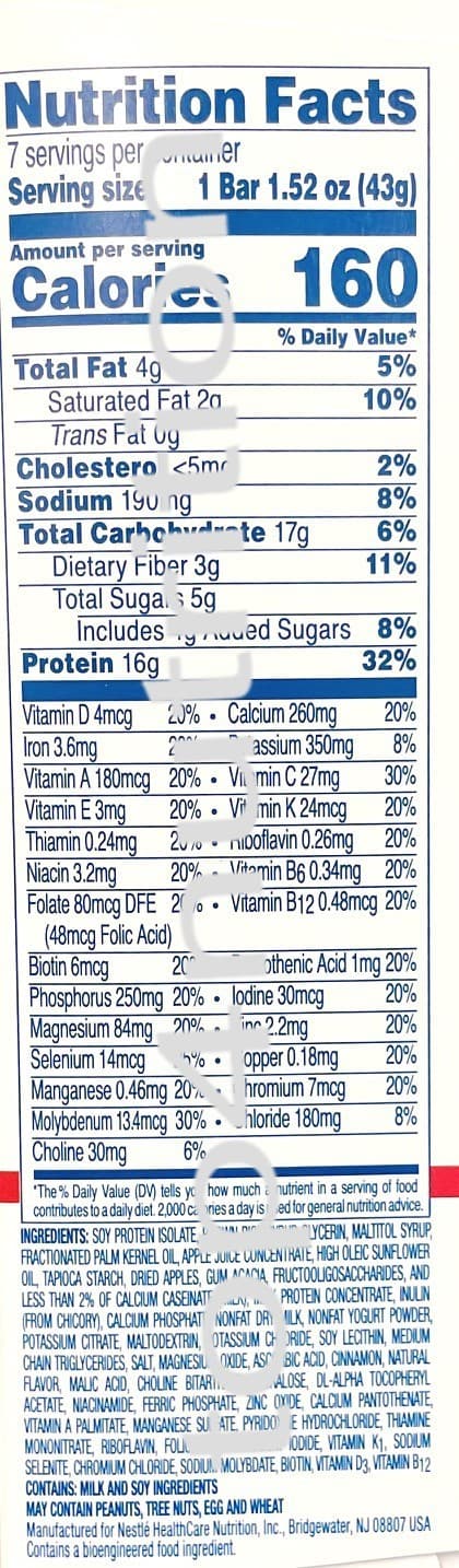 SALE!! OPTIFAST BARS - APPLE CINNAMON - 12 BOXES - 84 SERVINGS - EXP DEC OF 2025 2