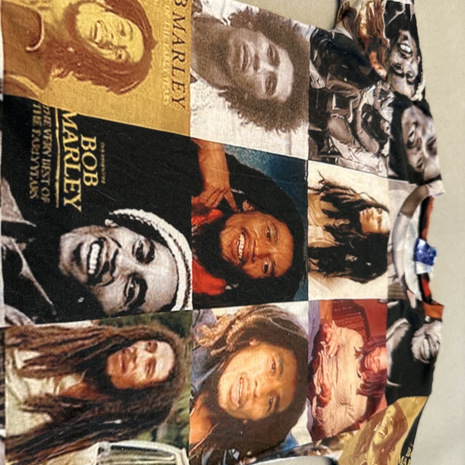 Bob Marley Photo Collage T-Shirt, Mr. 1991 Inc., Rare!! Med. Preowned VG+ Cond. 2