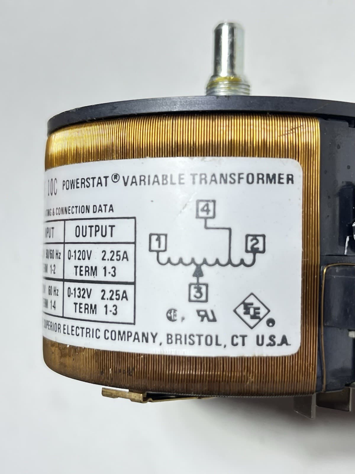Powerstat Variable Transformer Type 10C Untested 6