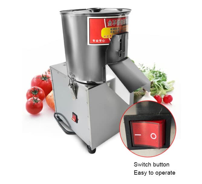 110V Electric Vegetable Chopper Stainless Steel Cutter Commercial Food Processor 5