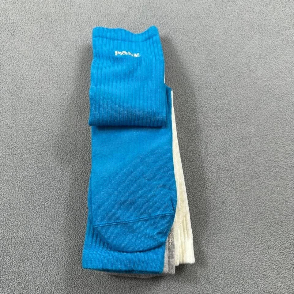 NWT Adidas x IVY PARK Beyonce M Socks 3 Pack Logo Originals Blue White Grey 5