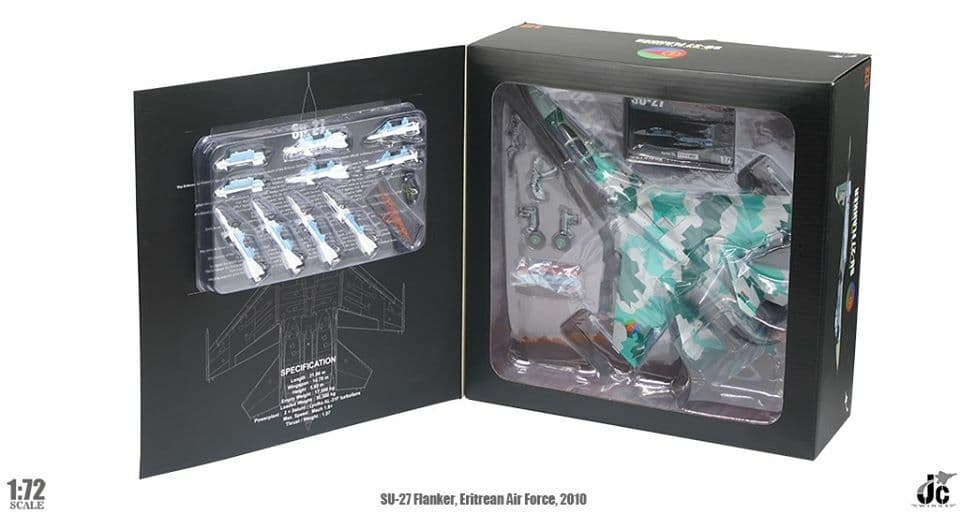Su-27 Flanker Eritrean Air Force, 2010 Reg: 608 Scale 1/72 JCW-72-SU27-007 2