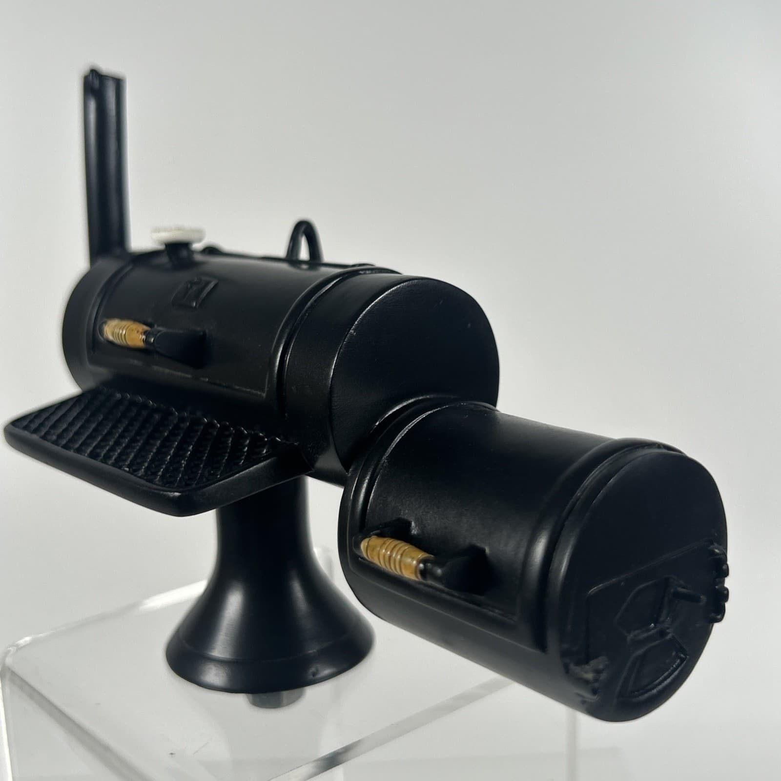 BBQ offset smoker pit, Grill screw on Trophy Topper black 5.75" 2