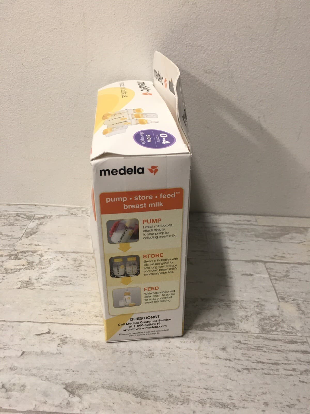 Medela 87131 Breastmilk Bottle Set (3 Bottles) 5 oz Storage Caps Included. NEW 4