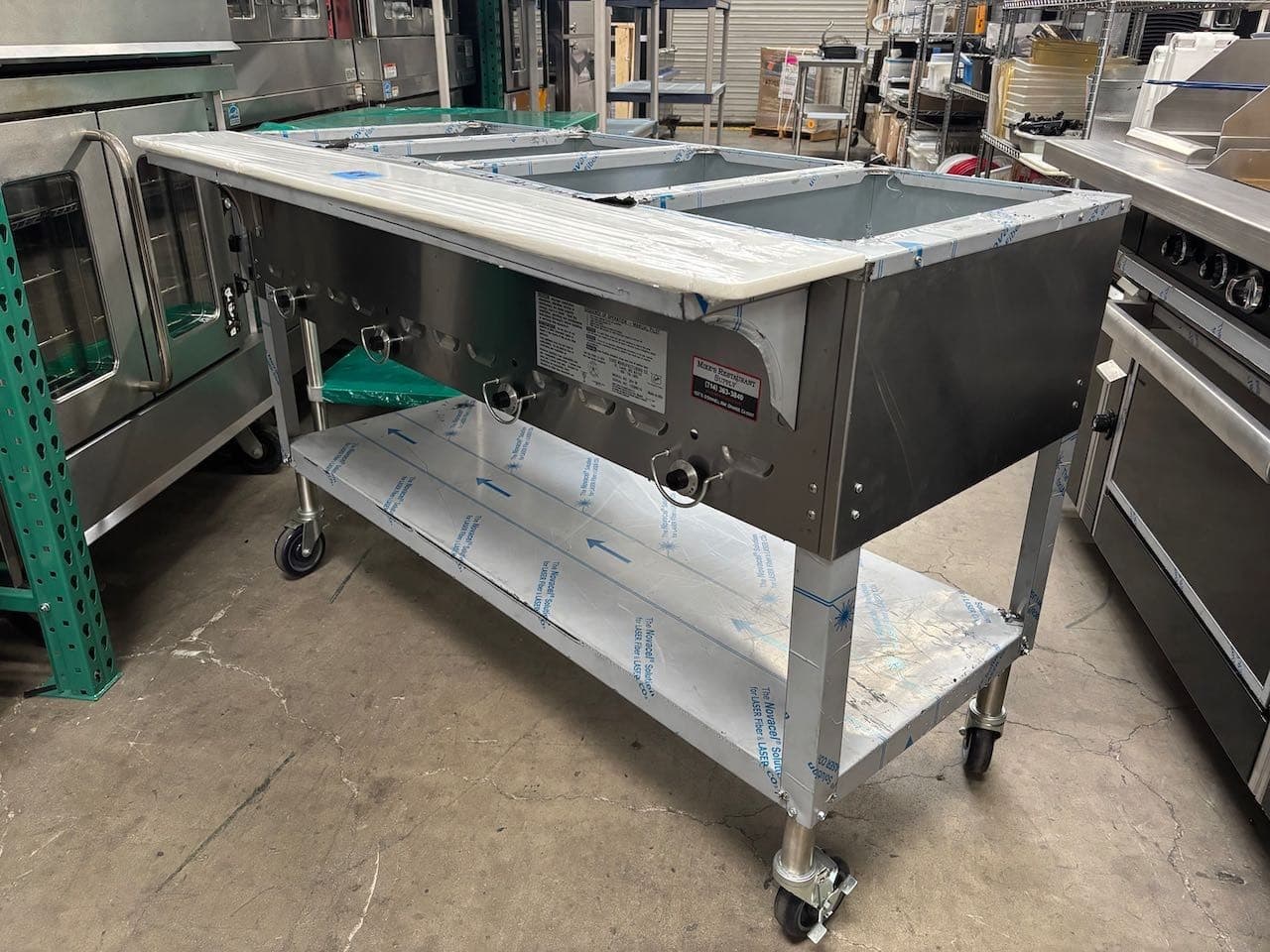 NEW 4 Well Gas Steam Table Duke 304-DB AEROHOT Dry Bath Open Well #4149-OB 4