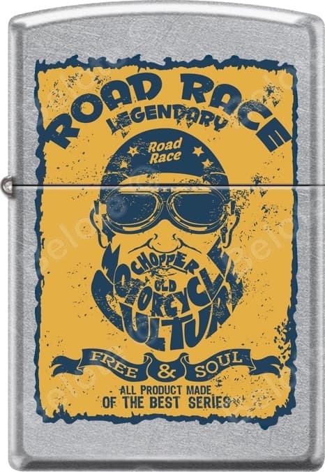 Zippo Old School 1940's Race Club 12 Lighter Set Vintage Poster Street Chrome 6