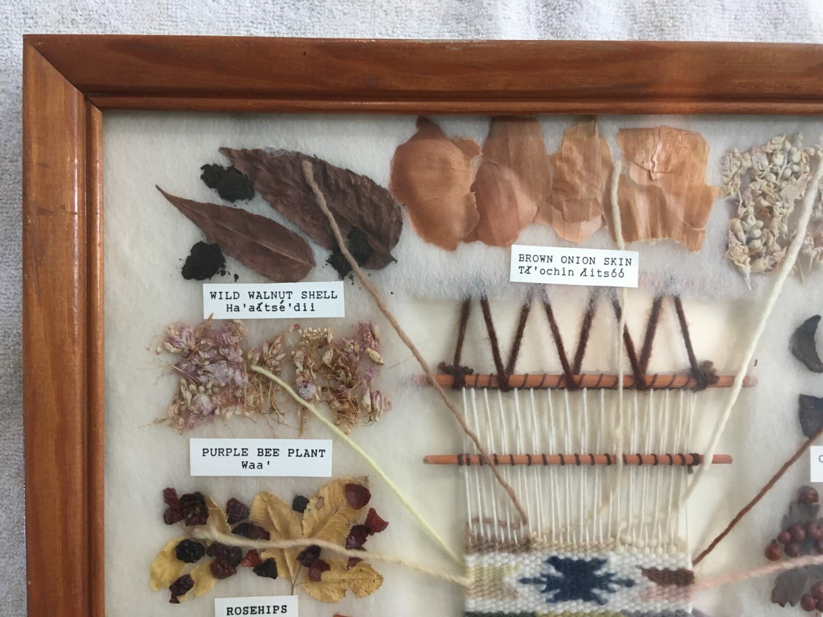 Navajo Traditional 10 Color Dye Chart English & Indian Names by Sharon Manuelito 2