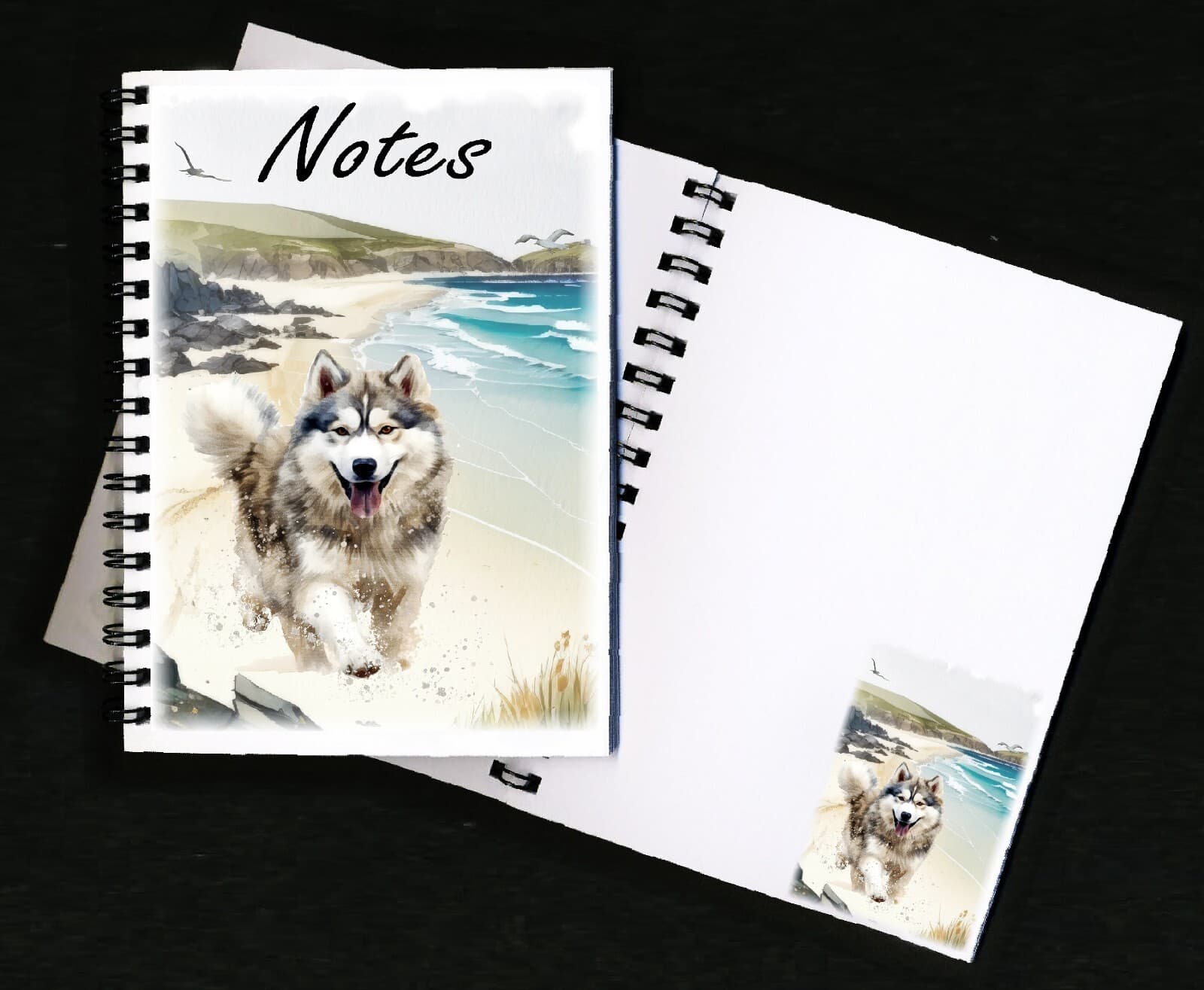 Alaskan Malamute Notebook/Notepad with small image on every page - By Starprint 