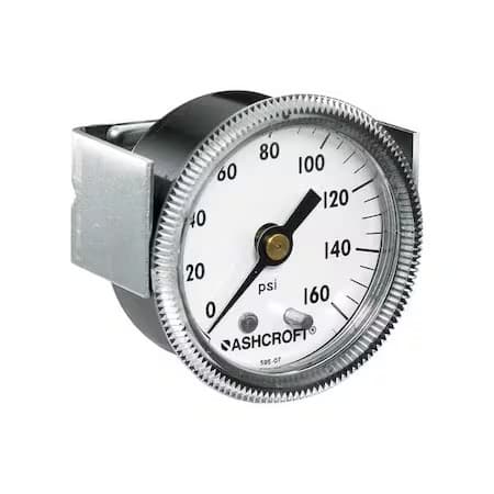 Ashcroft 15W1001th 01B Xuczg 160# Panel Mount Pressure Gauge, 0 To 160 Psi, 1