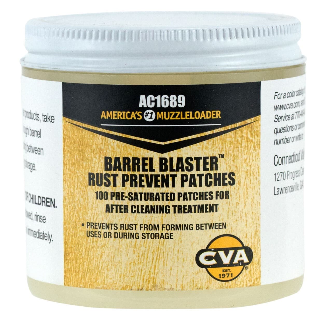 CVA Barrel Blaster Pre-Lubed Rust Prevention Cleaning Patches 100 Count - AC1689 3