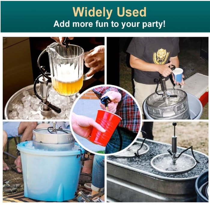Dispensador de cerveza de barril con grifo para boda fiesta sin fugas New 5