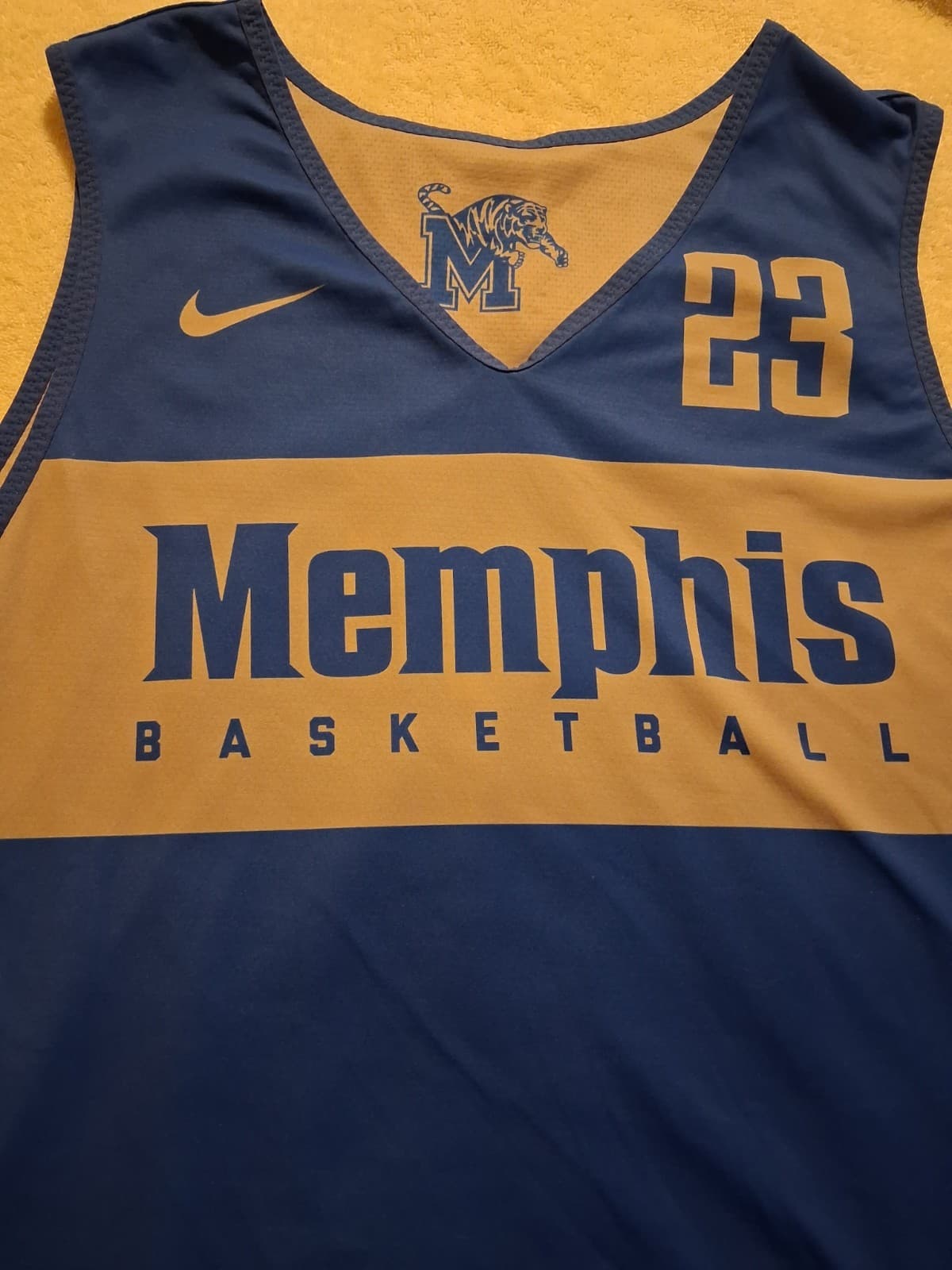 Memphis Tigers Game Worn Nike Elite Basketball Practice Jersey Size XXL + 6