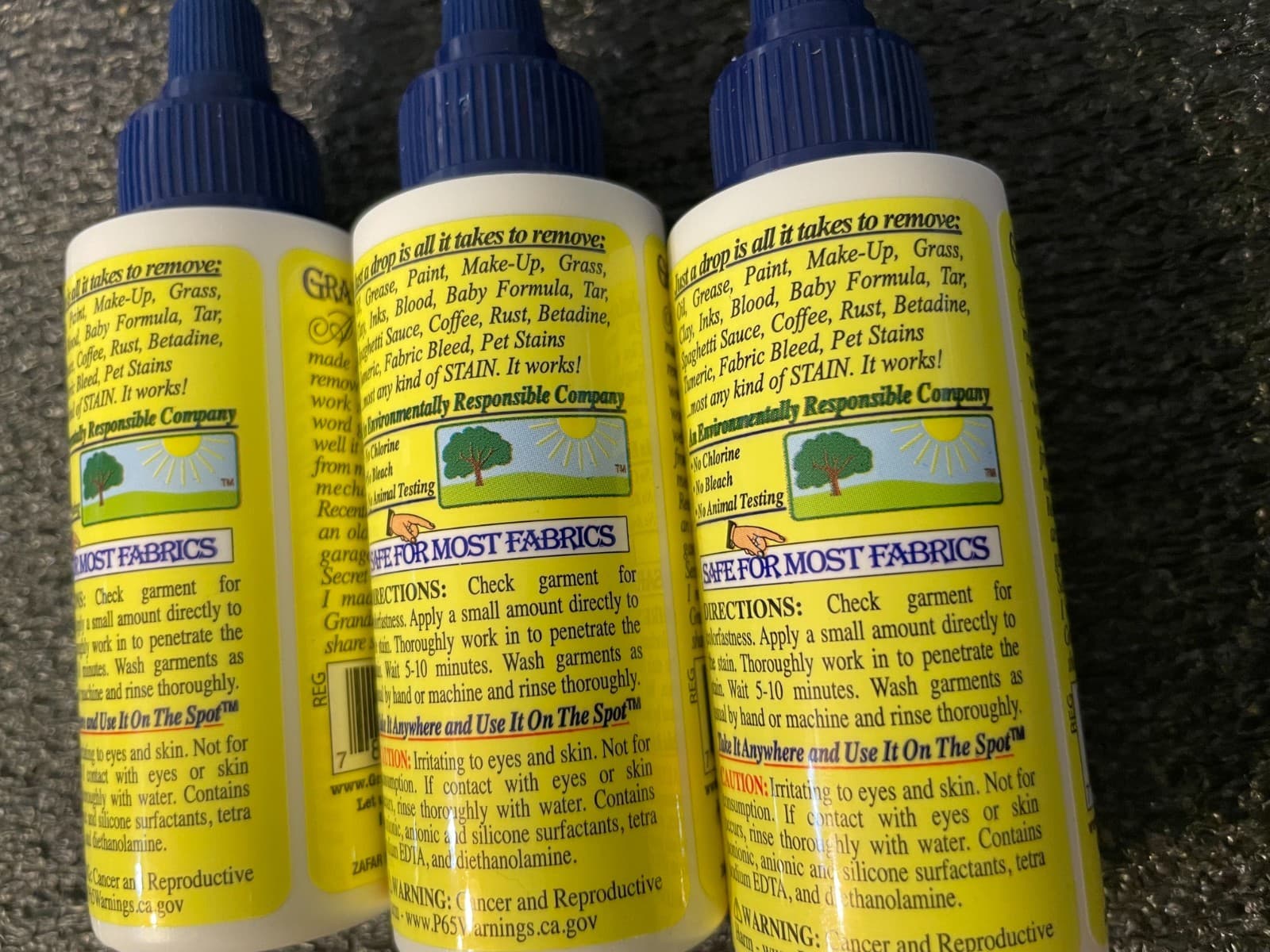 Grandma's Secret Spot Remover 2 Ounce Bottle Lot of 3, NEW Unopened Bottles 3
