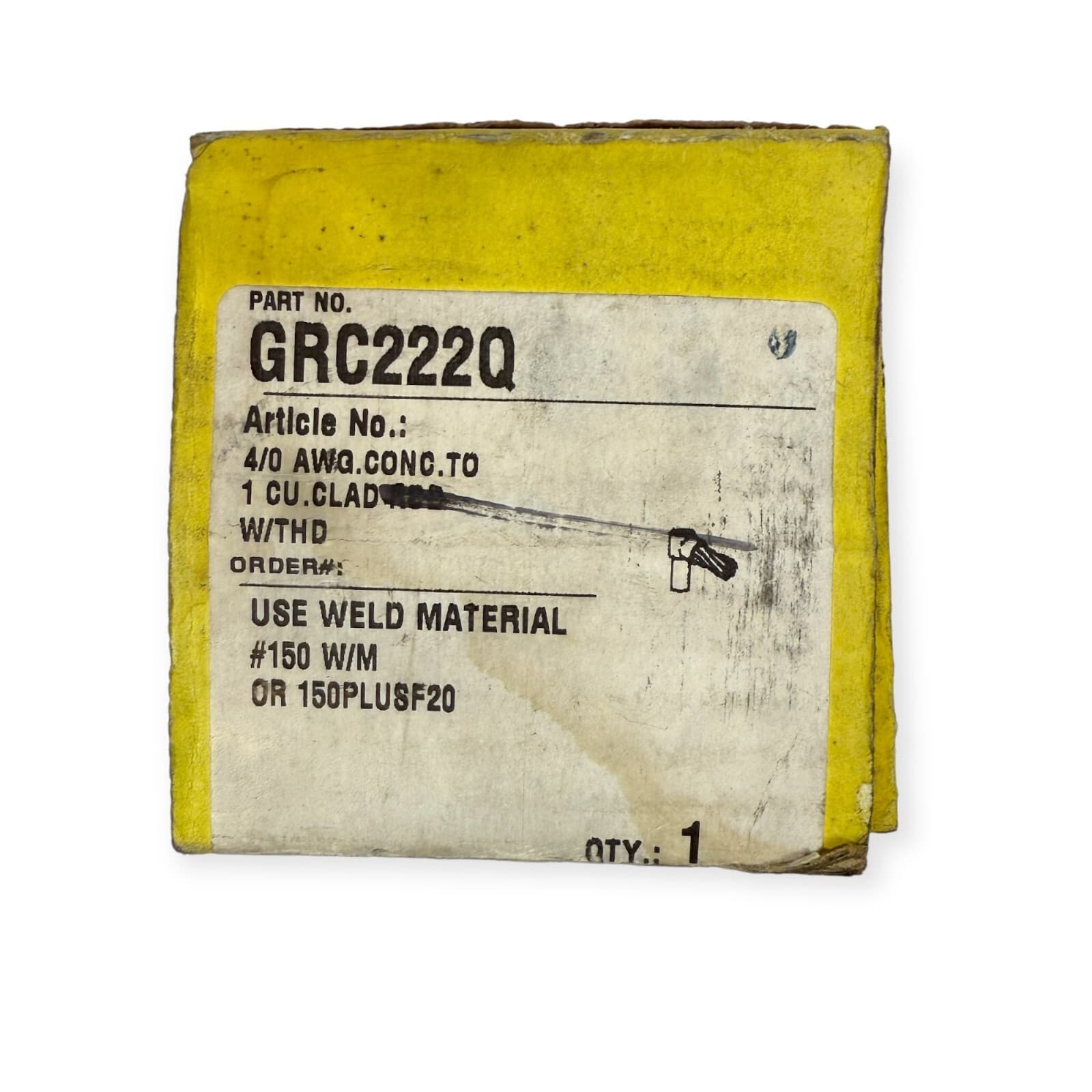 Erico Cadweld GRC222Q Graphite Mold for Welding Cable to Ground Rod 150 Material 3