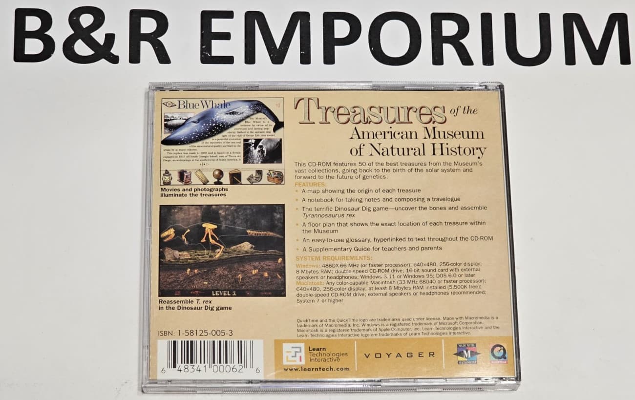 Treasures of the American Museum of Natural History - (1996 Learn) - Used CD-ROM 3